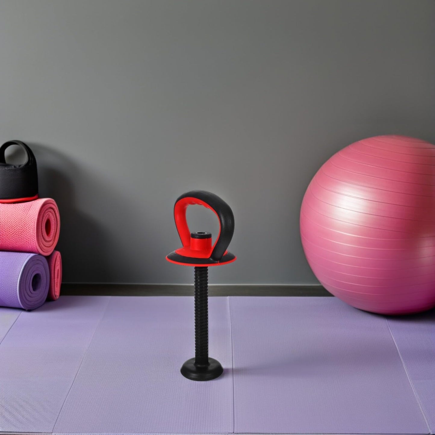 FOYTOKI Adjustable Kettlebell Handle with Stable Base and Nut Quick Assembly Ergonomic Grip for Strength Training Full Body Workouts Home Gym 14.17X7.28X4.80In