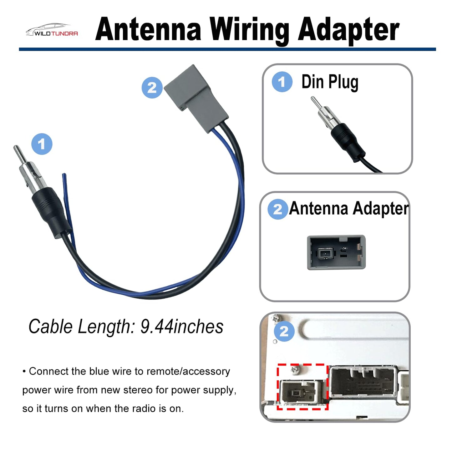 20Pin 1998-2010 1999-2008 Car Radio Wiring Harness for Honda Acura with Radio Antenna Adapter Aftermarket Car Stereo