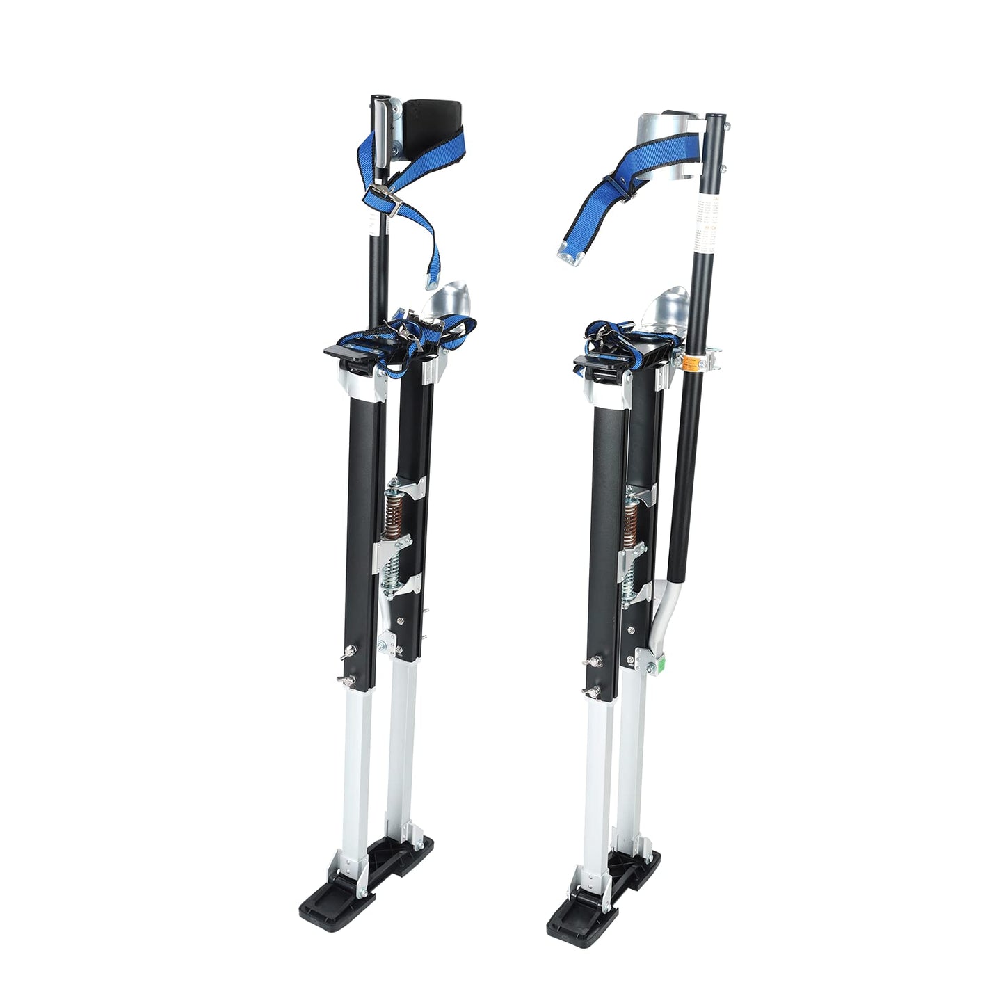 FSBNJKS 36"-50" Black Drywall Stilts Aluminum Tool Stilt with Protective Knee Pads Portabl Adjustable For Painter Walking Painting