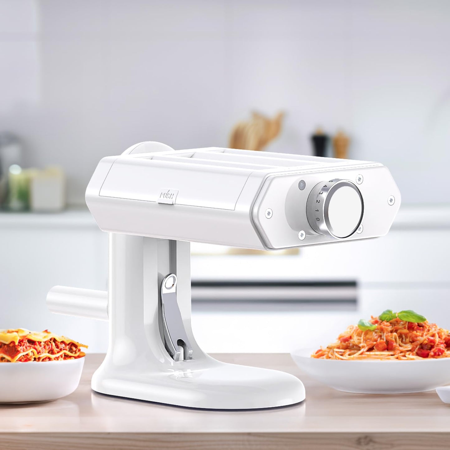 Cofun Manual Pasta Maker - 3-in-1 Noodles Machine with 7 Adjustable Thickness Settings, Pasta Sheet Roller, Fettuccine & Spaghetti Cutter