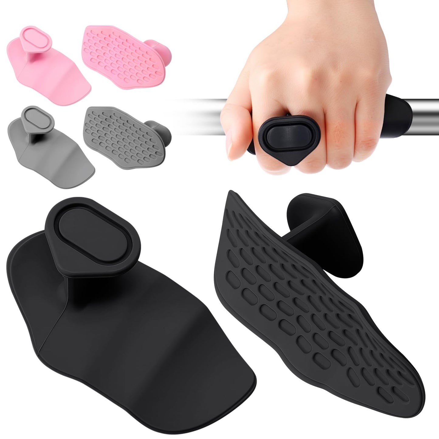Hoemwarm Anti-Slip Workout Grips, 6Pcs Ergonomic Rubber Hand Protector Gloves for Strength Training and Exercise,Weight Lifting,Dumbbell,Deadlift,Bar Pad Pull Up Grippers