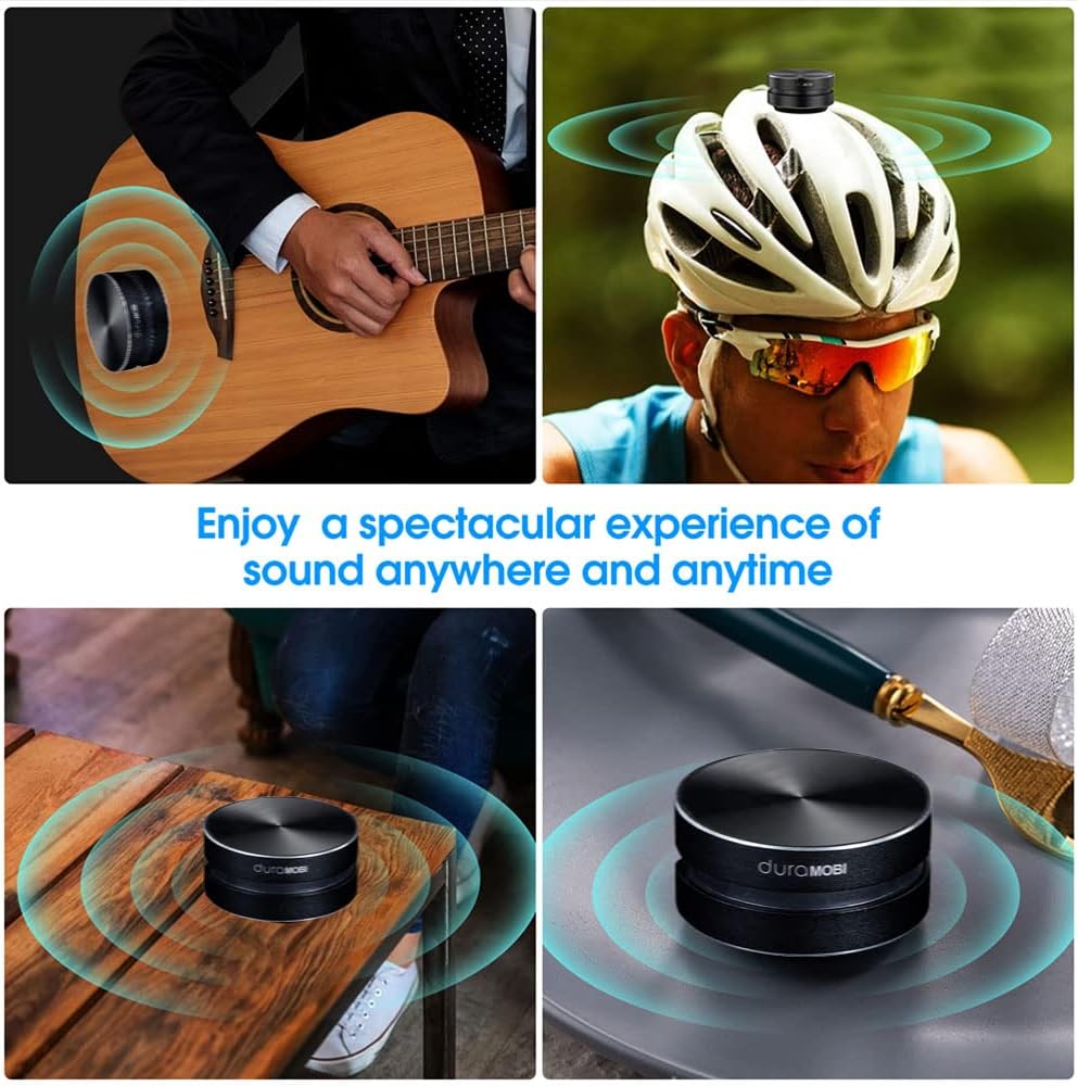 Splenssy Wirelessly BT Mini Speaker Bone Conduction Portable Wireless Speaker Stereo Bass Sound Creative Portable