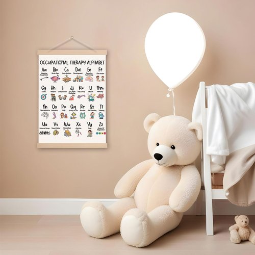 DNEULYR Occupational Therapy ABC Wall Art - Educational Poster for Kids & Therapy Offices | 12x16 Inches