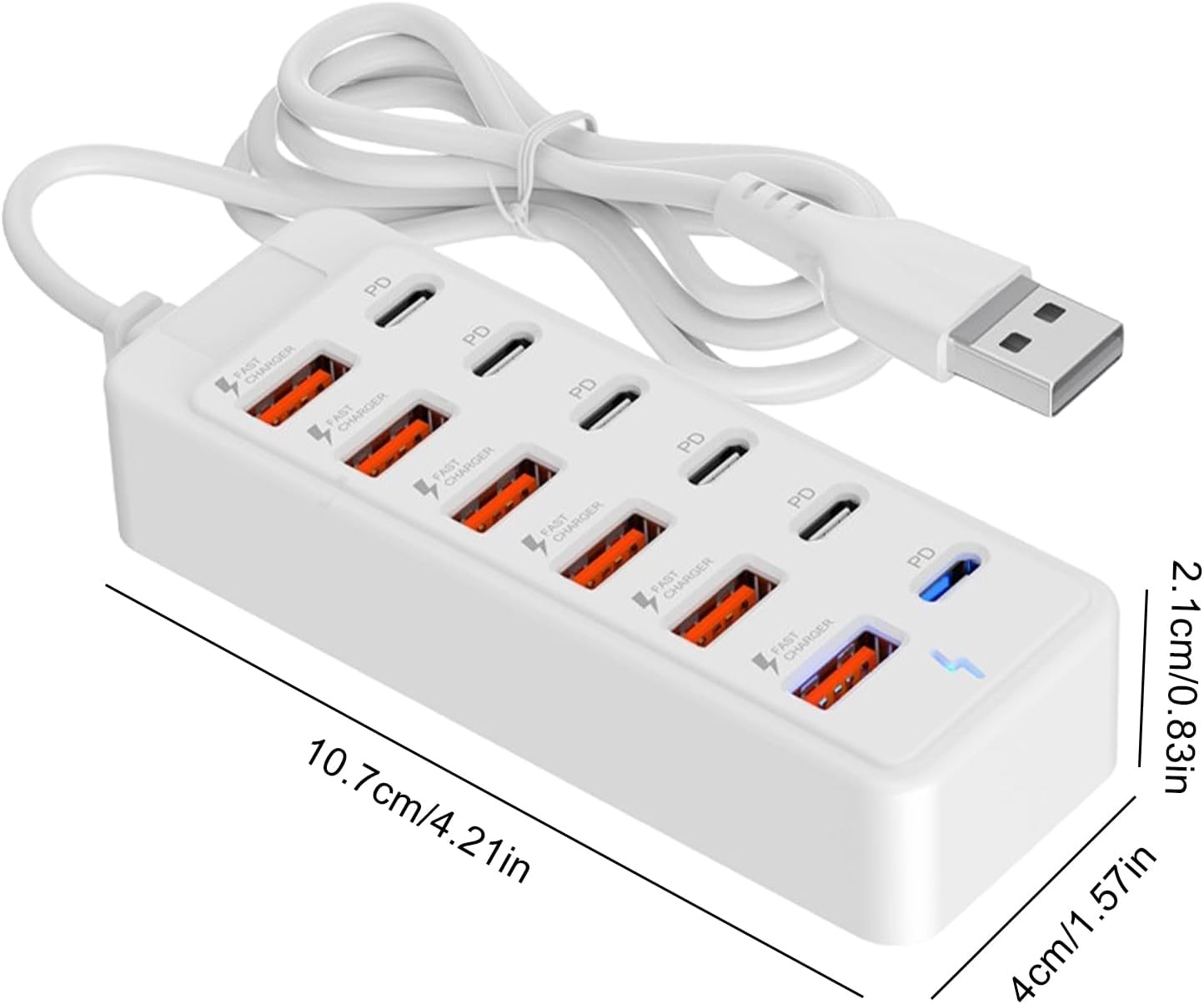 Generic 12-in-1 Docking Station, Multiport Adapter USB Charging Hub for Laptop, Desktop, Tablet, Home Office, Study