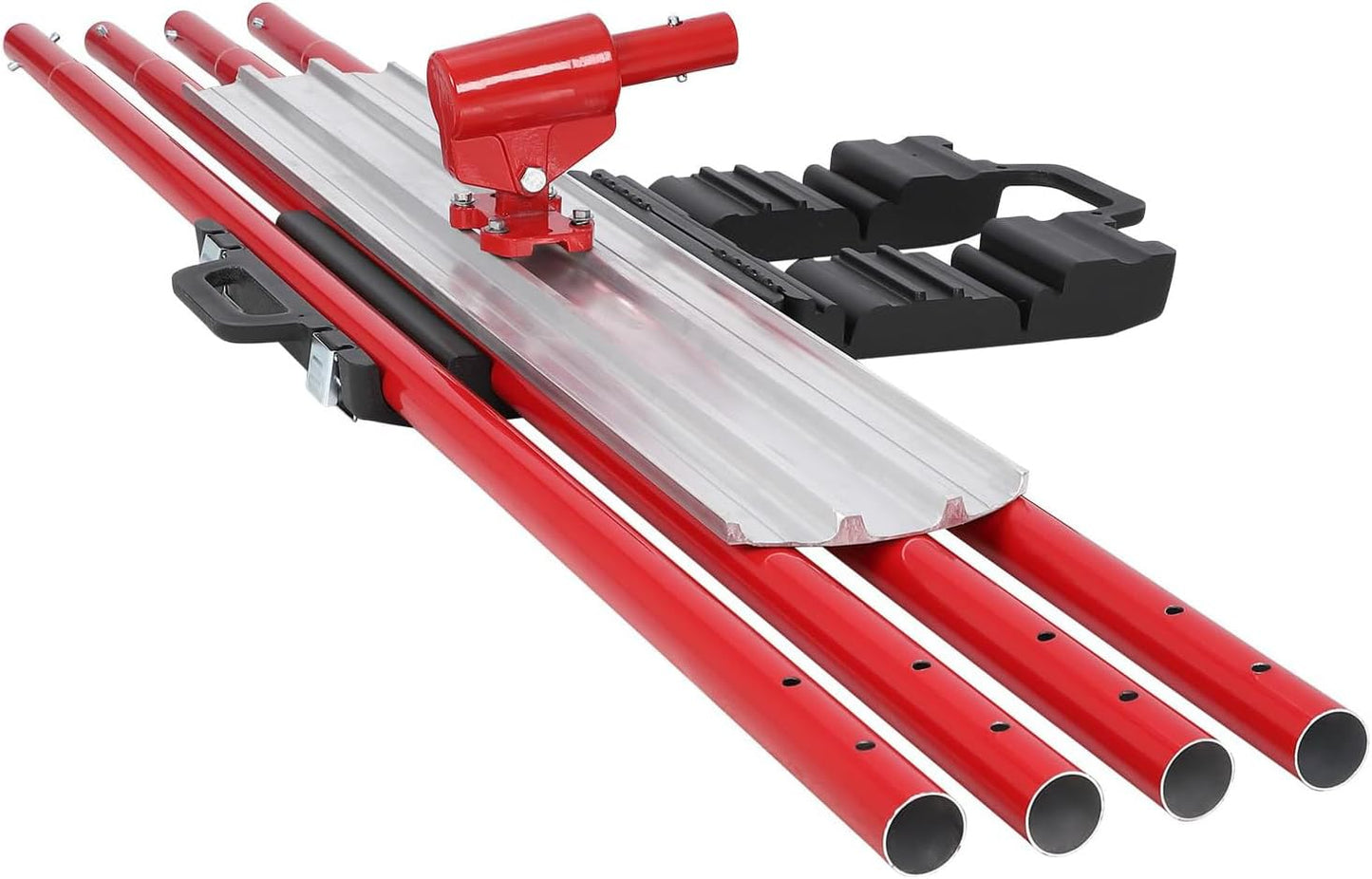 Garvee Bull Float Magnesium Concrete Float, 48x8 in Aluminum Alloy Concrete Float Tool, with 4 Handles and Bull Float Bracket, Bull Concrete Kit Finishing Bull Float for Concrete Finishing