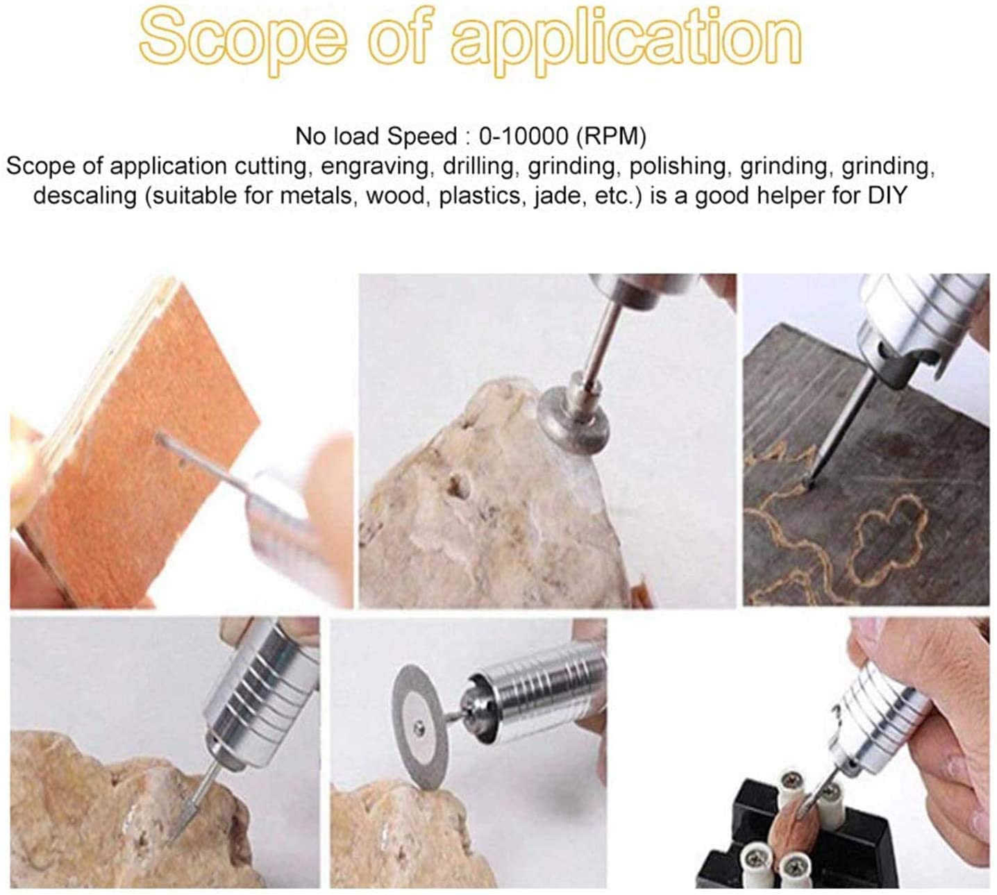 Lapidary Saw for Cutting Rocks, 6" Lapidary Equipment Stone Cutter Machine, 110V Wet Table Saws, 10000RPM with Water Drip System, Right Benchtop