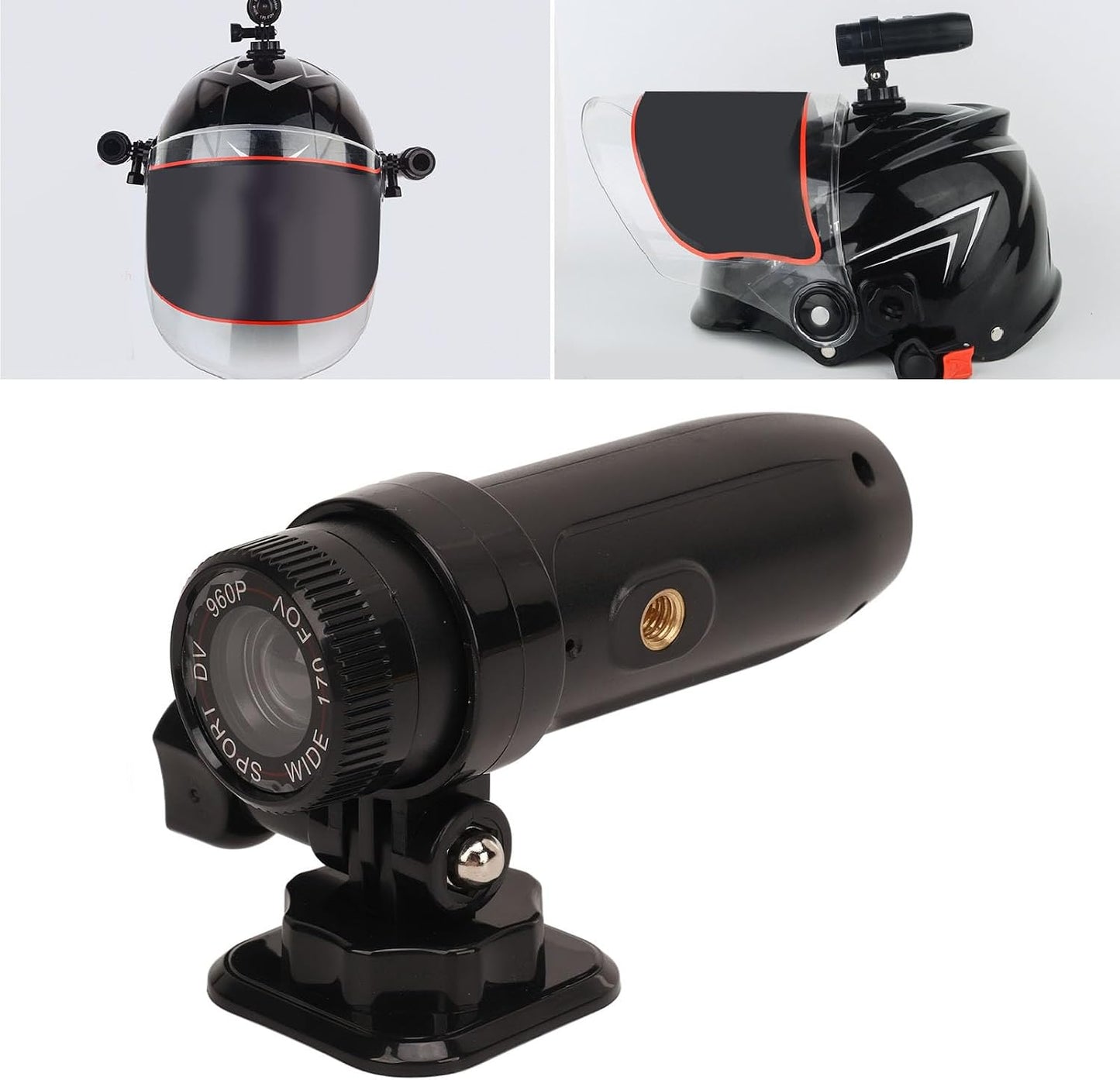 Luqeeg Mini Sport DV Camera, Bike Motorcycle Helmet Camera, Bike Video Recorder Sports Action Camera DV Camera