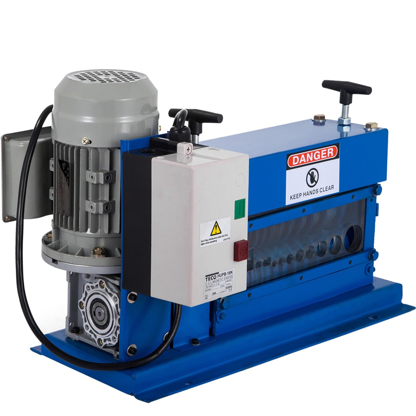 VEVOR Portable Wire Stripper, 0.06-1.5 in, Electric Wire Stripping Machine with 11 Channels, 10 Blades, Wire Stripping Machine, Speeds Up to 75 ft/min, Adjustable Screw, for Efficient Copper Recycling