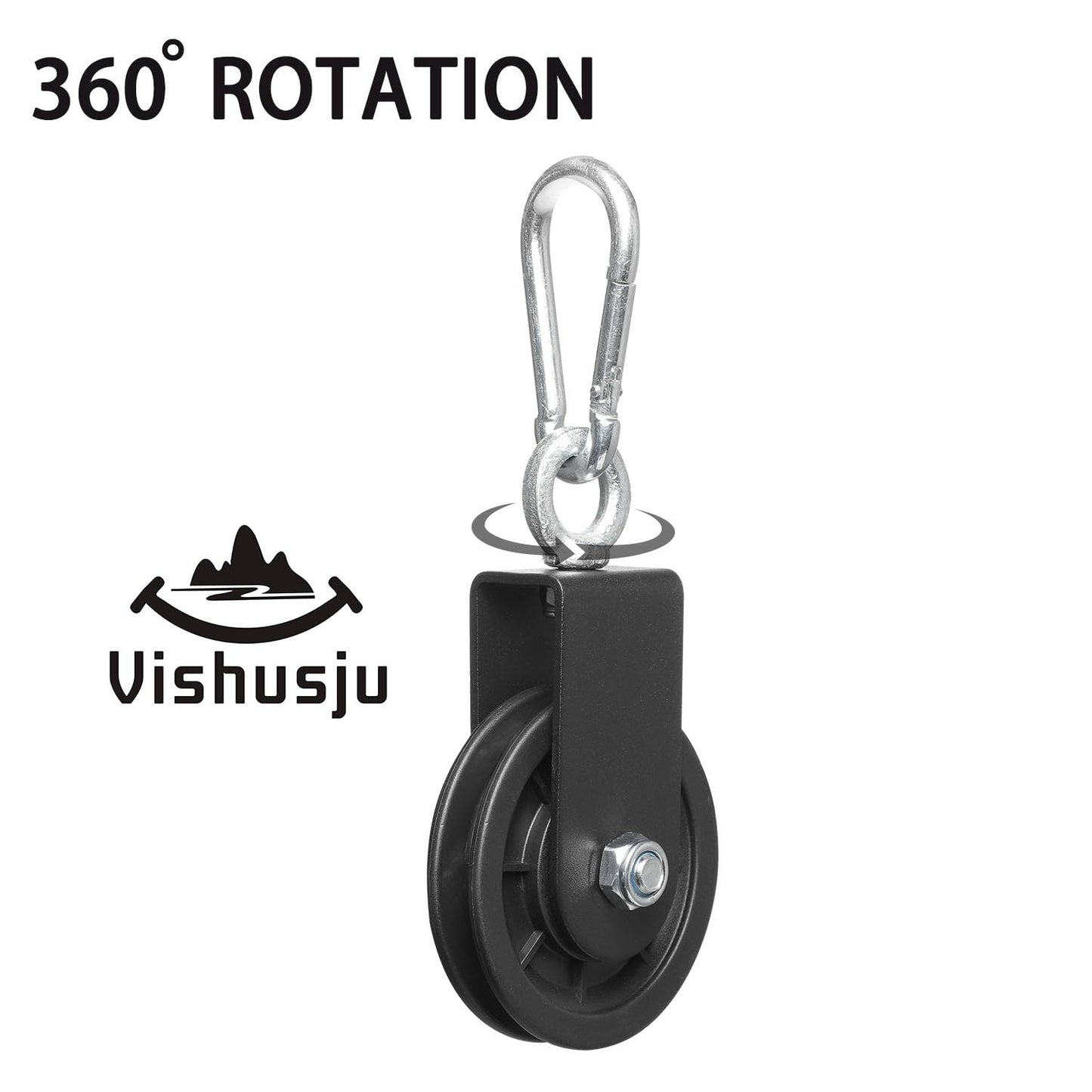 Vishusju 90mm Pulley Wheel for Cable Machines Silent Bearing Home Gym Equipment Pull Down Attachment Weight Lifting Pulley Traction