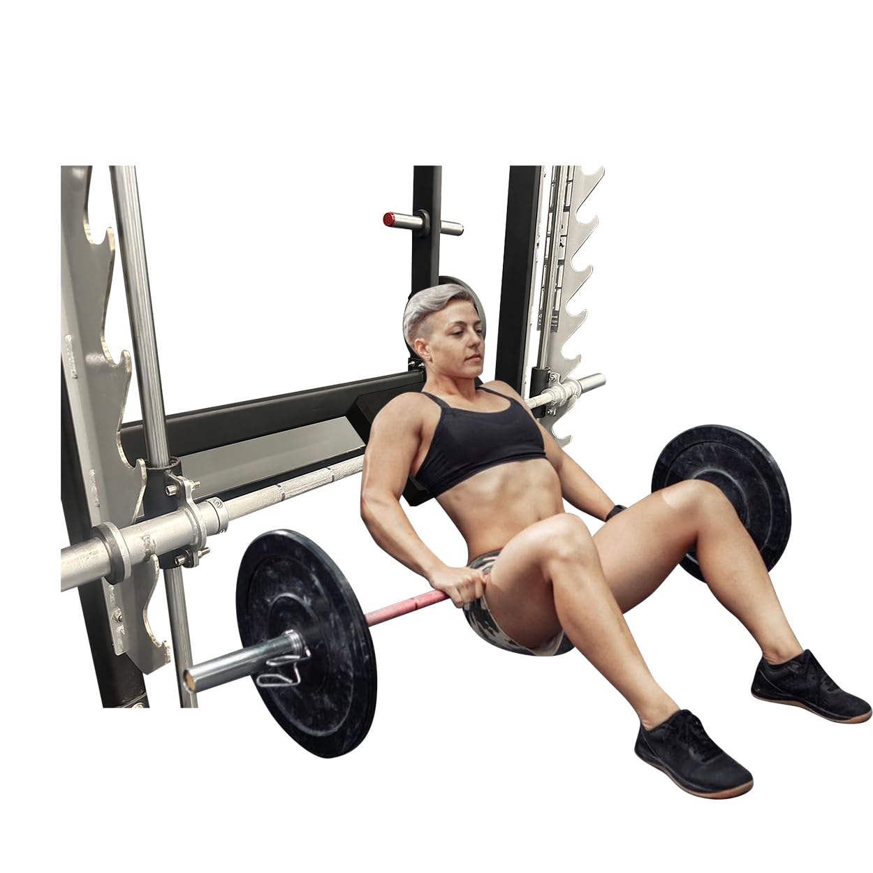 Turns Any Squat Rack into Hip Thrust Machine by SEWD – Hip Thrust Bench Back Pad Fits Olympic Barbell Bar – Multifunctional Workout Pad for Hip Thrust, Bench Press, Plank, Glute Bridge and Push Ups.