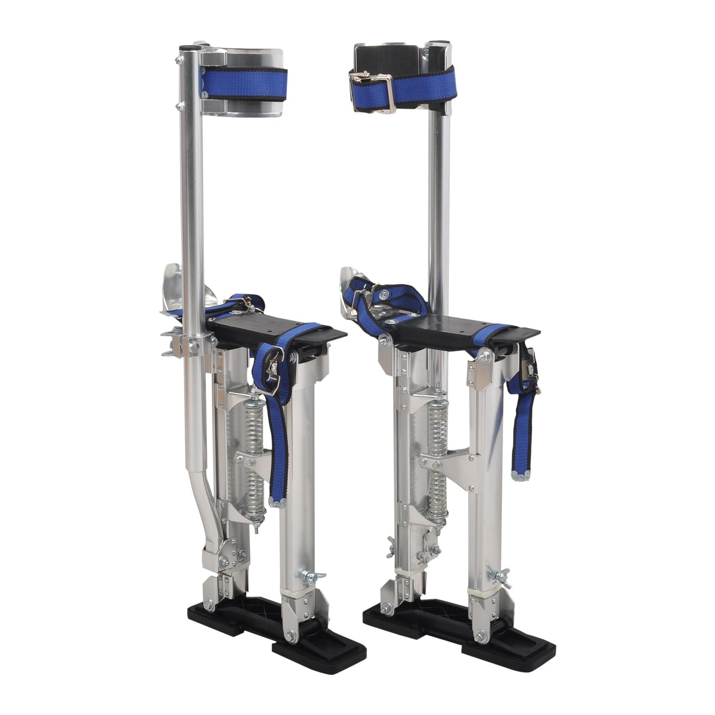 TBAPFS Drywall Stilts 15-23 Inch Height Adjustable Lifts Aluminum Tool for Painting Finishing Pruning Branches Cleaning - Silver (15" - 23")