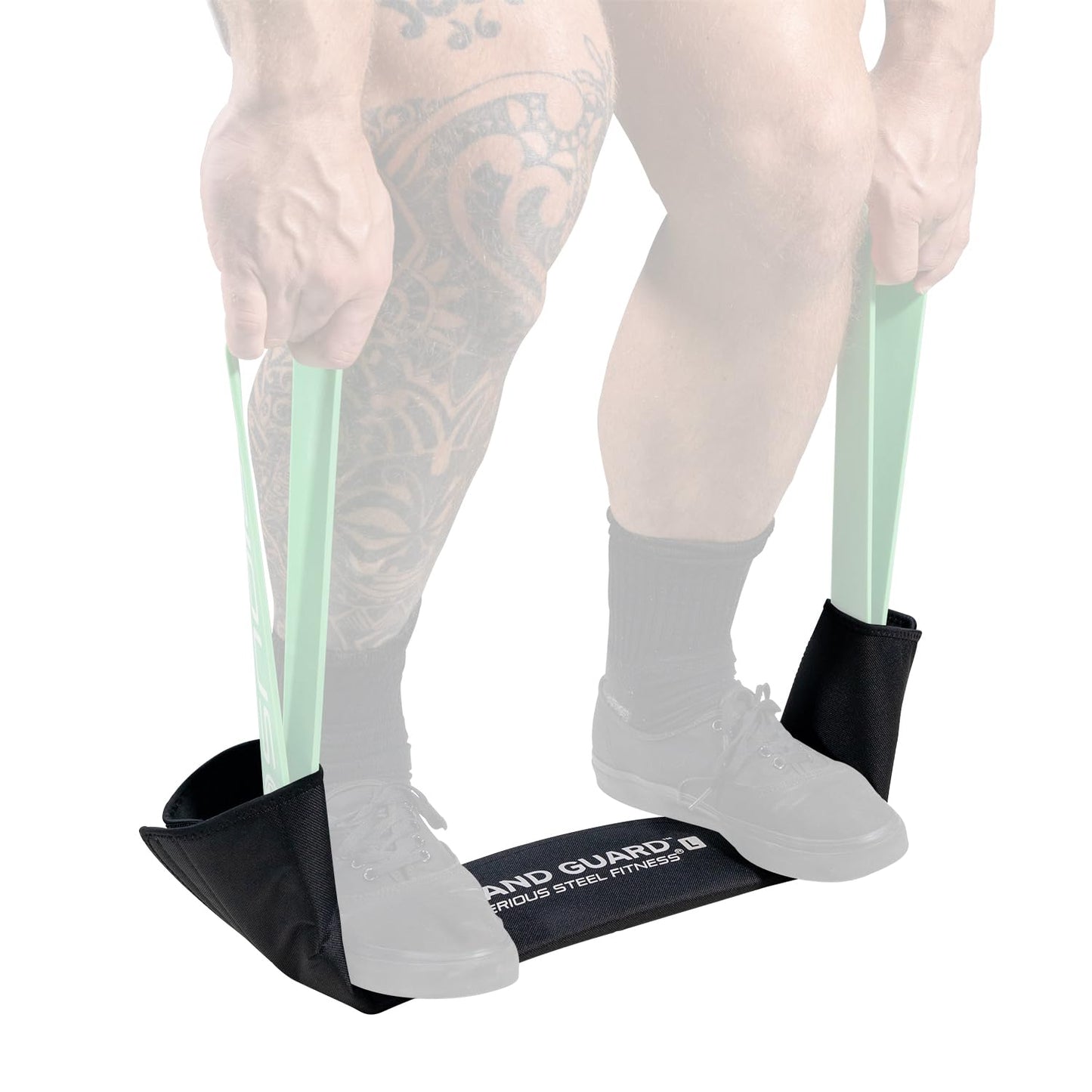 Serious Steel Fitness Band Guard - Protective Resistance Band Sleeve Protection from The Ground, Concrete, Sharp Edges. (Large)