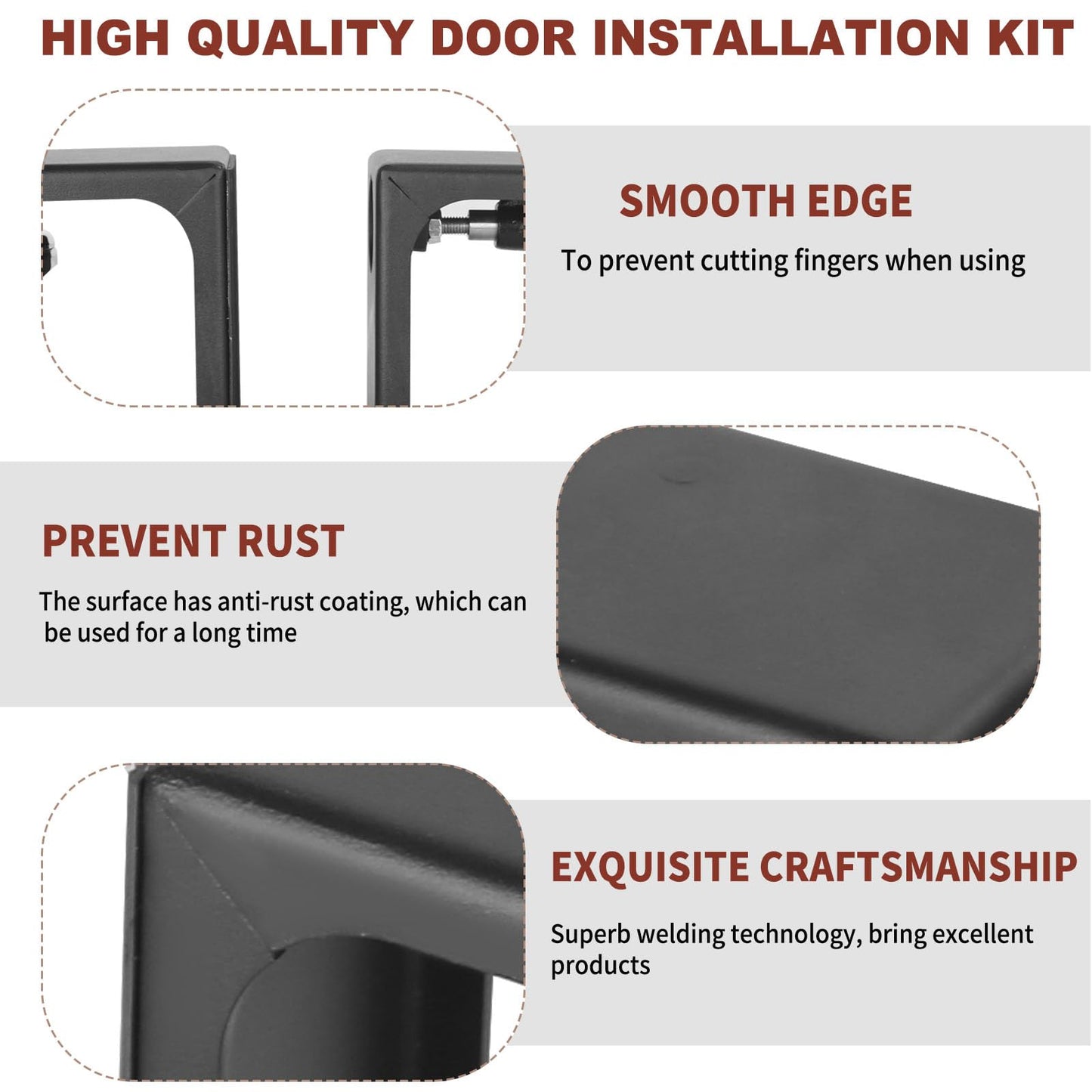 2PCS Door Dolly Holds up tp 330LBS-Heavy Duty Door Installation Tool Easy Install for Single Person Door Tools for Doors from 1.18” to 1.97”