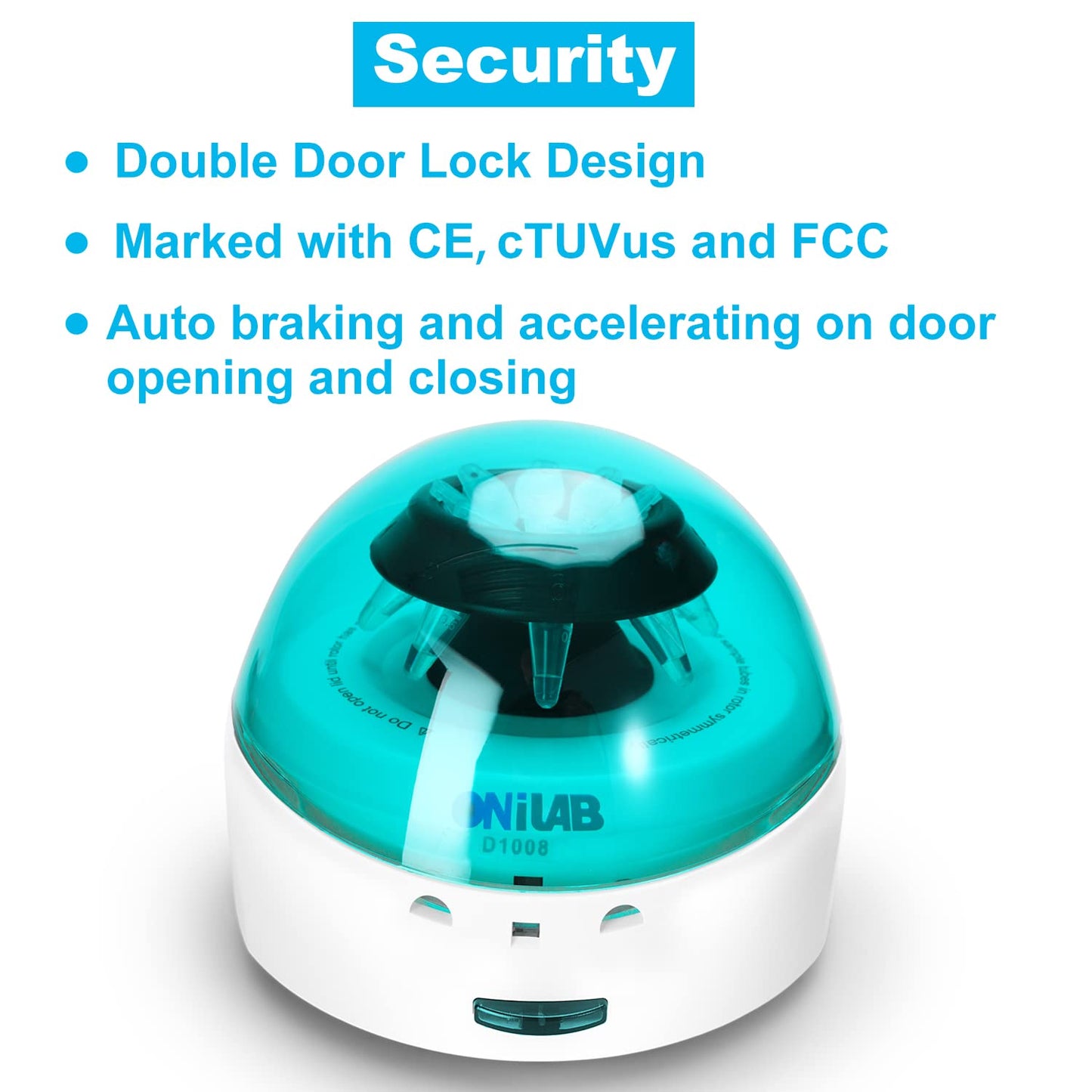 ONiLAB Scientific Mini Centrifuge 7000RPM,2680 x g RCF, Lab Benchtop Centrifuge with 2 Rotors for 8 x 0.2/0.5/1.5/2.0ml and 0.2mL×32 PCR Strips, Low Noise≤45dB, 100-240V,Green lid(ONLY for MICROTUBES)