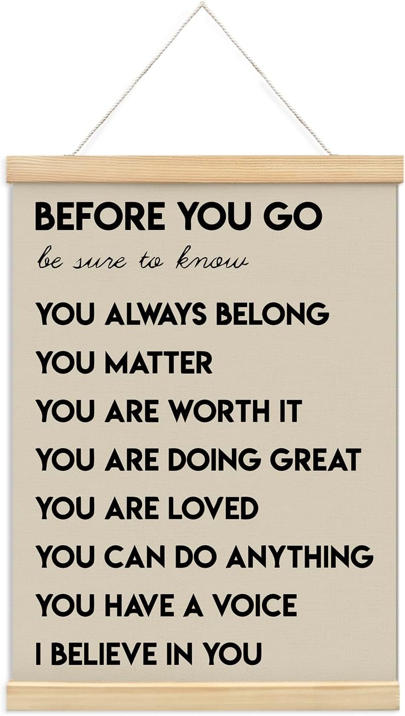 Regine Switzerland Positive Affirmations Wall Art - Inspirational Decor for Office & Classroom | 12x16 In