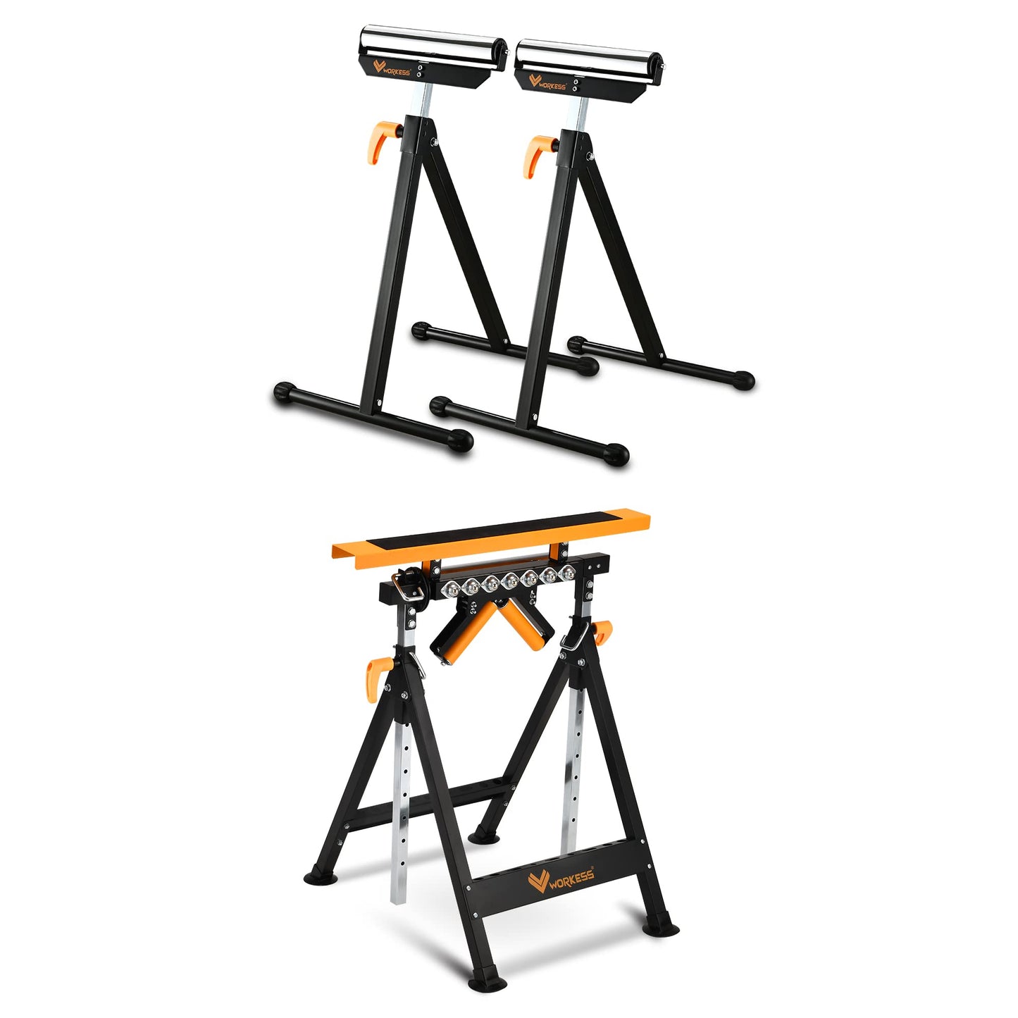 WORKESS 4 in 1 Roller Stand, Roller Support Stand