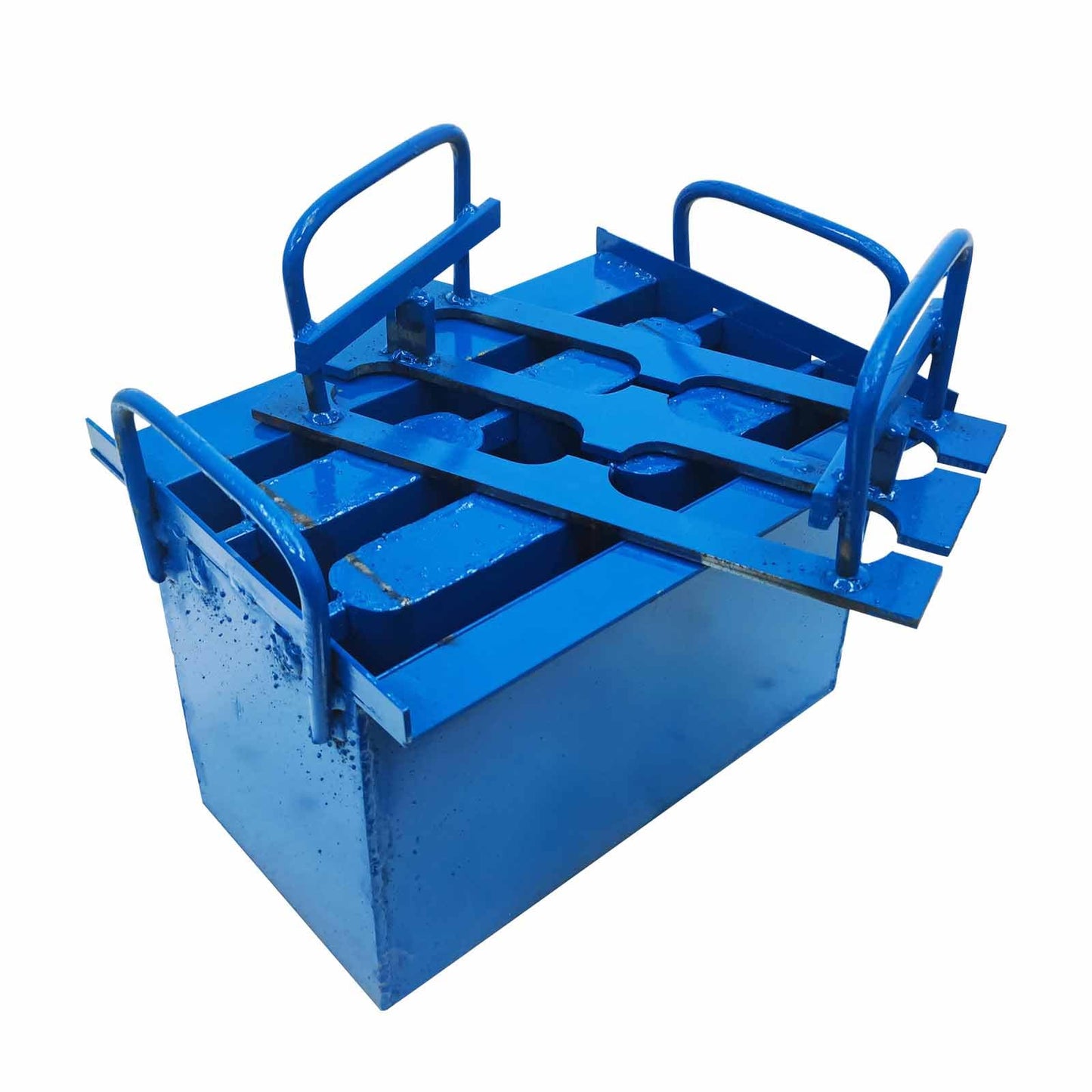 INTBUYING Concrete Brick Making Machine, Manual Hollow Soil Block Brick Forming Machine 110V, H13 Square Brick Size 15.7X7.8X7.8inch（400x200x200mm）