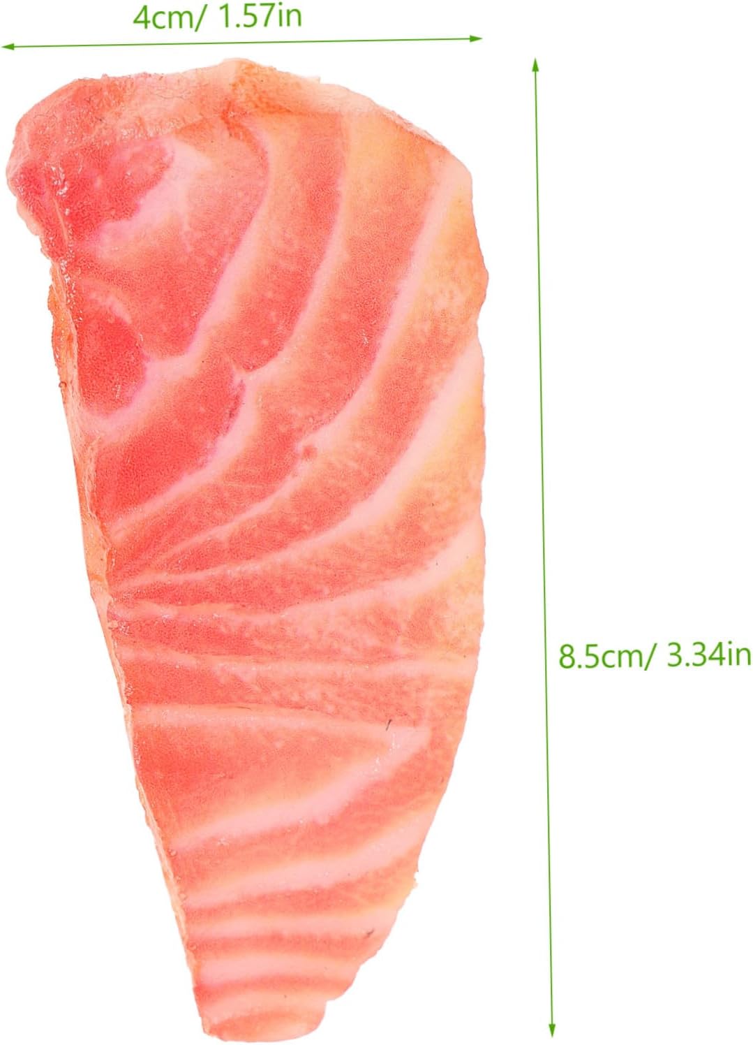 KESYOO Lifelike Salmon Slice Model Realistic Simulation Fish Decoration for Photography Props Early Education Food