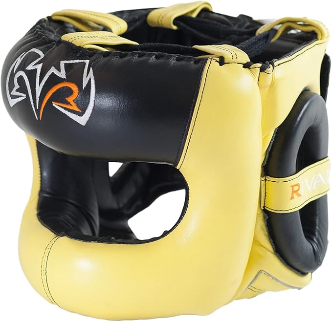 RIVAL Boxing RHGFS3 Face-Saver Sparring Headgear - Wide Eye Opening, Premium Leather, and Thermoplastic Inner Frame
