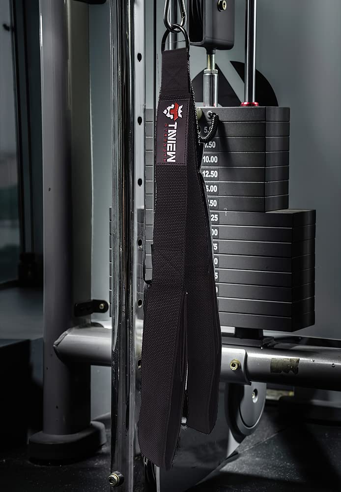 TAVIEW Tricep Rope Cable Attachment (Two Lengths Built in One) Greater Range of Motion,Tricep Pull Down Rope Extension Straps Cable Crossover Accessories