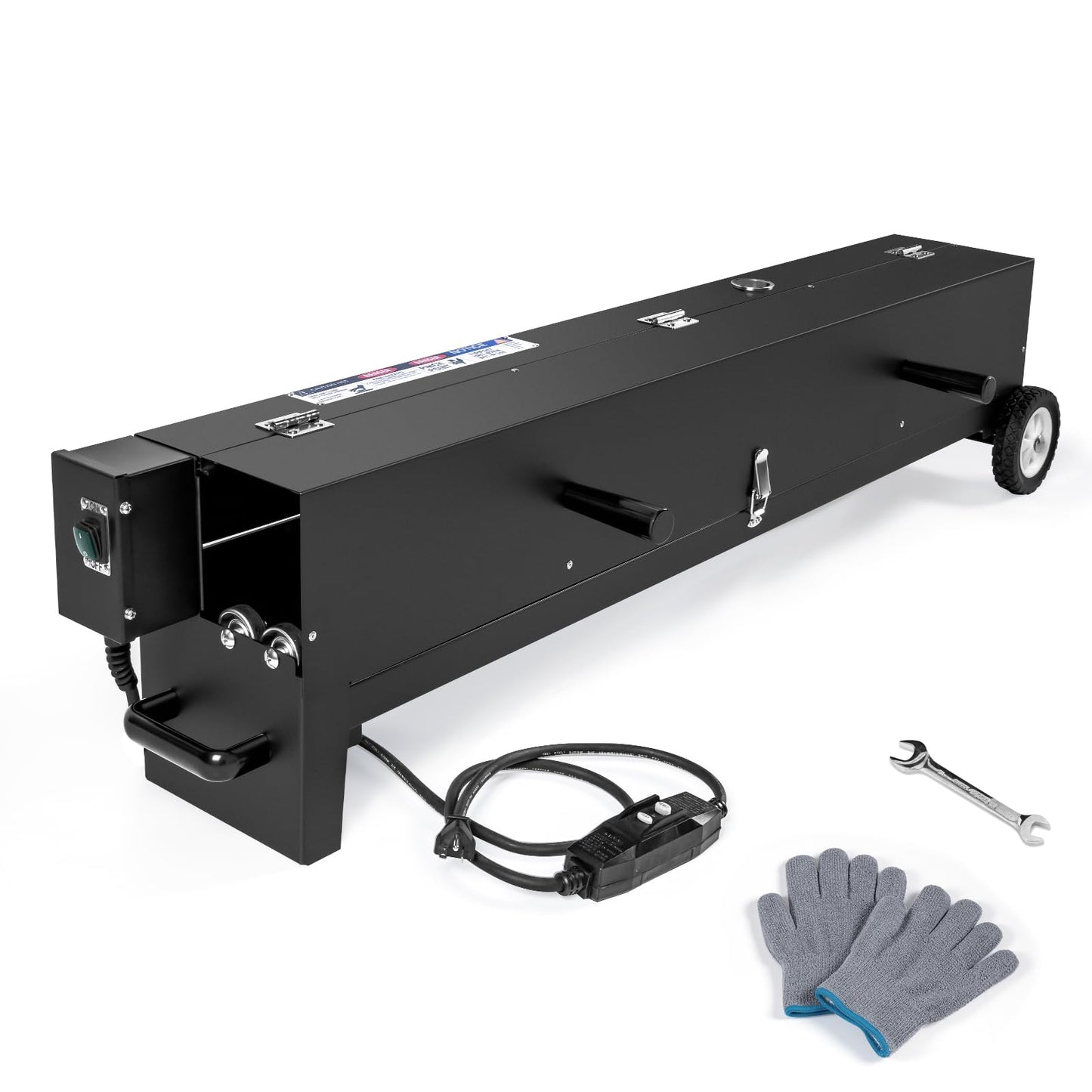 PVC Conduit Heater With Temperature Detector- 1/2" to 4" PVC Bender Heater Pipe Bending Tool with Reflective Interior & Carrying Handle, for 52" Sections of PVC Pipe