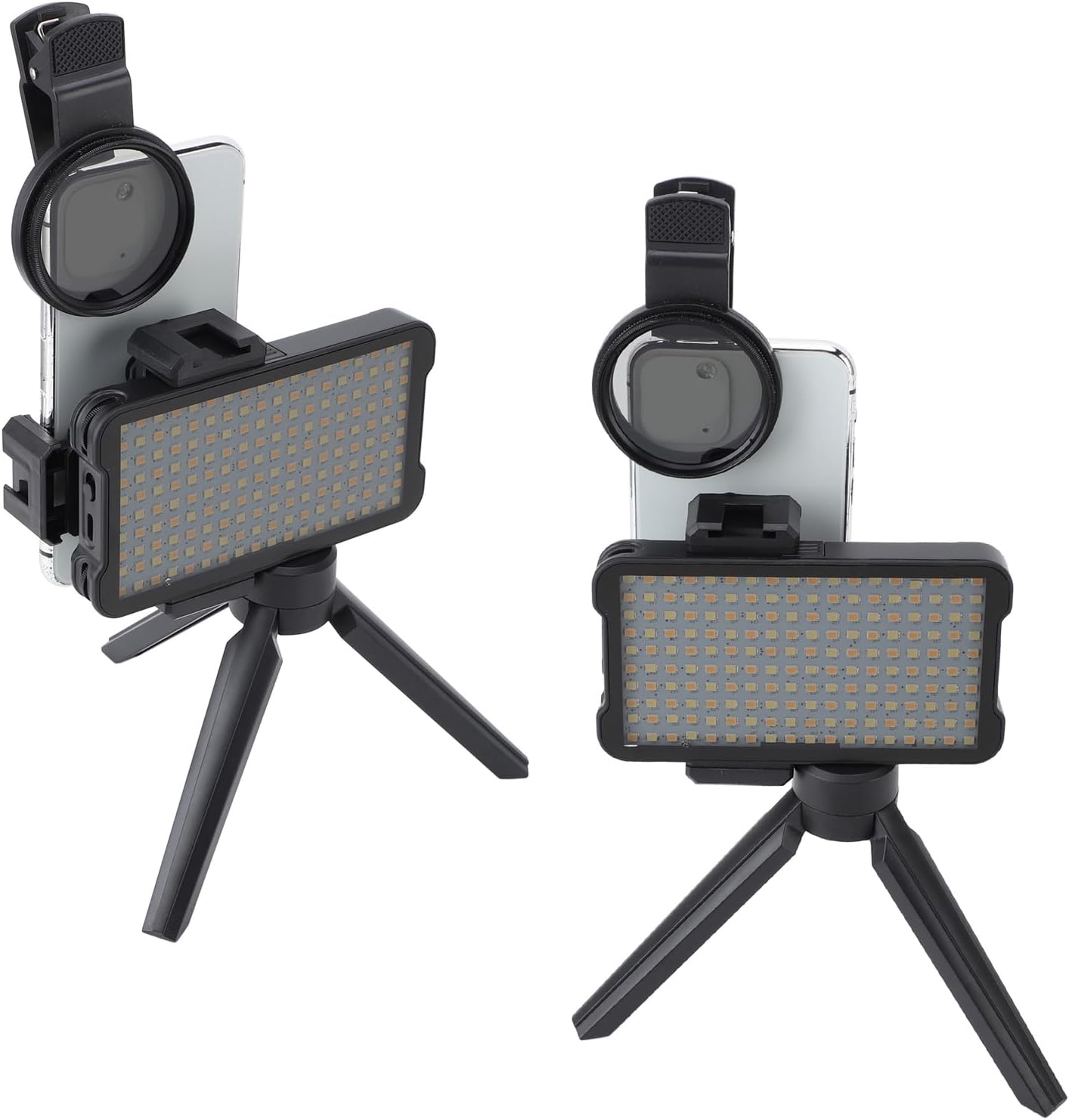 ZJchao 52mm Reduce Reflected Light Device, CPL Lens Filter, Rechargeable Fill Light for Photography, Live Streaming