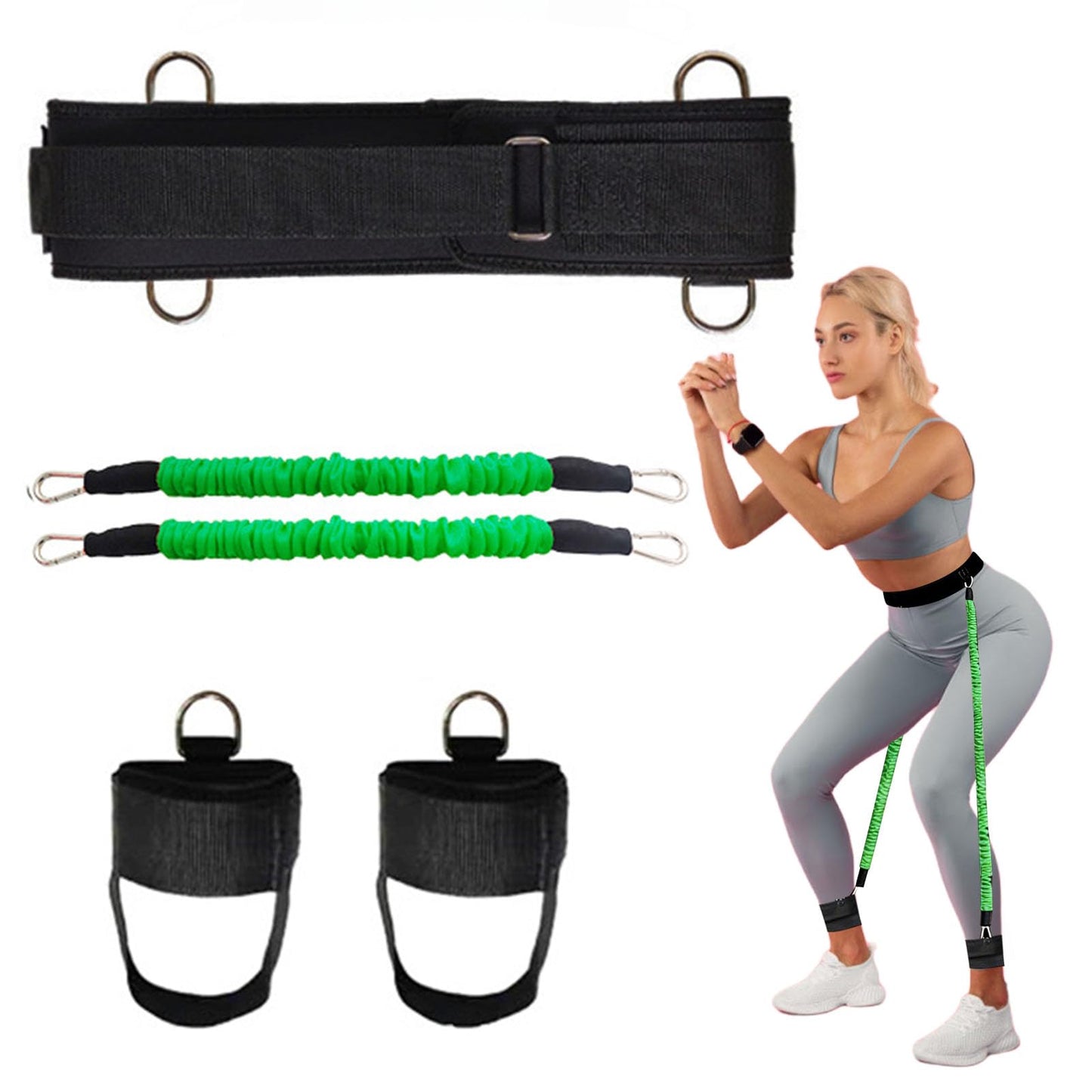 Tuyzhrymlic Leg Training Equipment, Vertical Jump Trainer Helps to Improve Strength Agility Explosive on Lower Body Suitable for Basketball Tennis Football Boxing Volleyball Running Men and Women