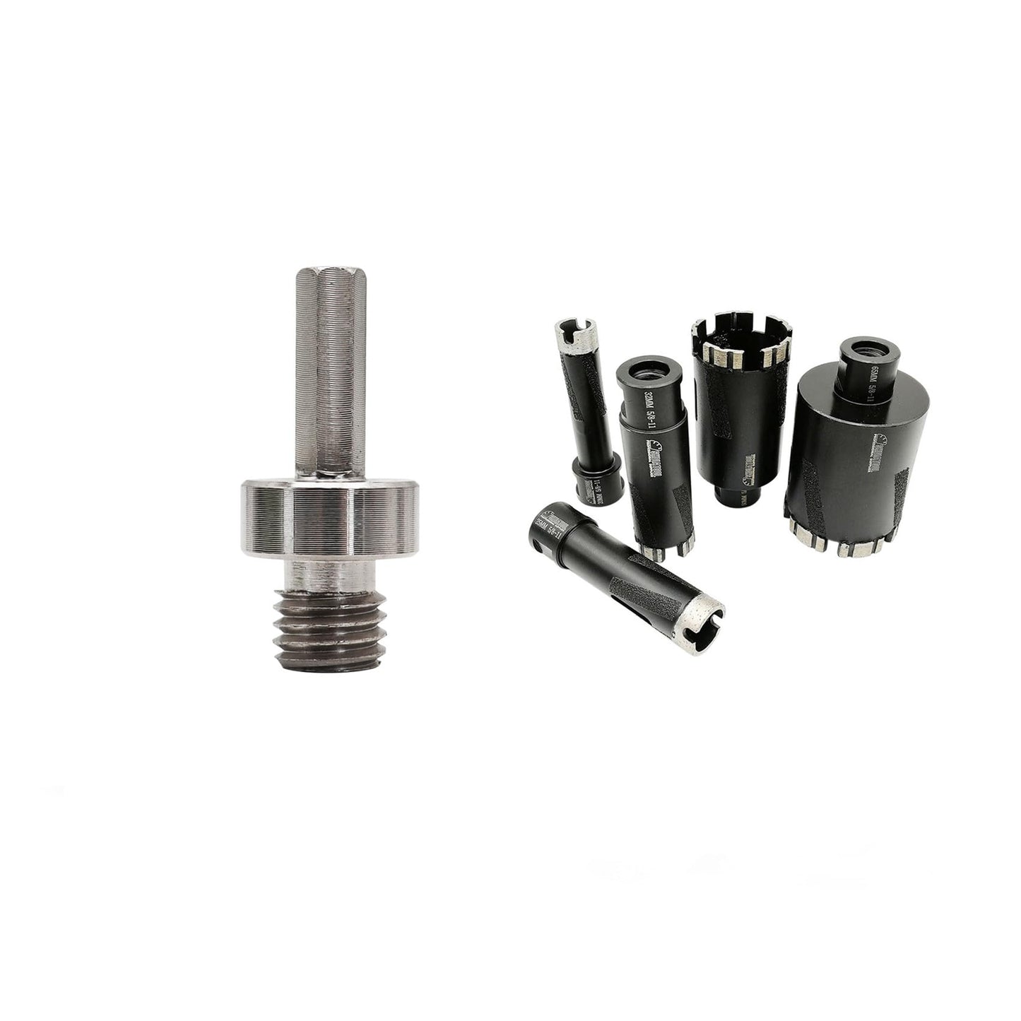 SHDIATOOL Diamond Drill Core Bits Set Diameter 20 25 35 45 65mm with 5/8-Inch-11 Thread for Hard Granite Marble