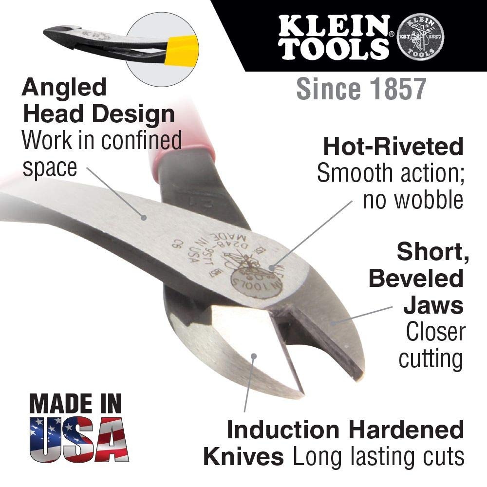 Klein Tools 80080 Hand Tool Kit includes 2 Screwdrivers, 3 Pliers, Wire Stripper and Cutter, for Electricians, 6-Piece & 32561 Multi-Bit Screwdriver/Nut Driver, 6-in-1 Stubby Screwdriver