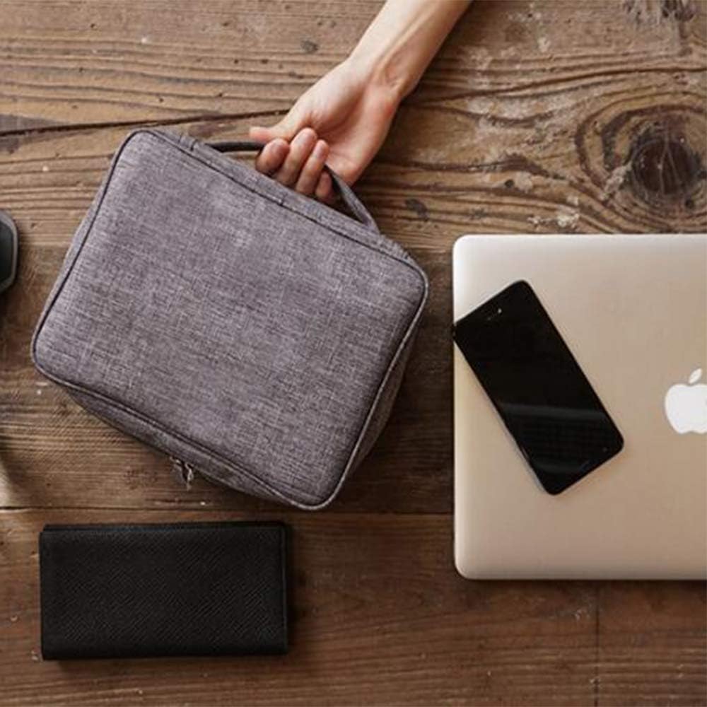 BYOYO Carrying Bag Case Storage Organizer for Projectors and Accessories (Grey, Single)