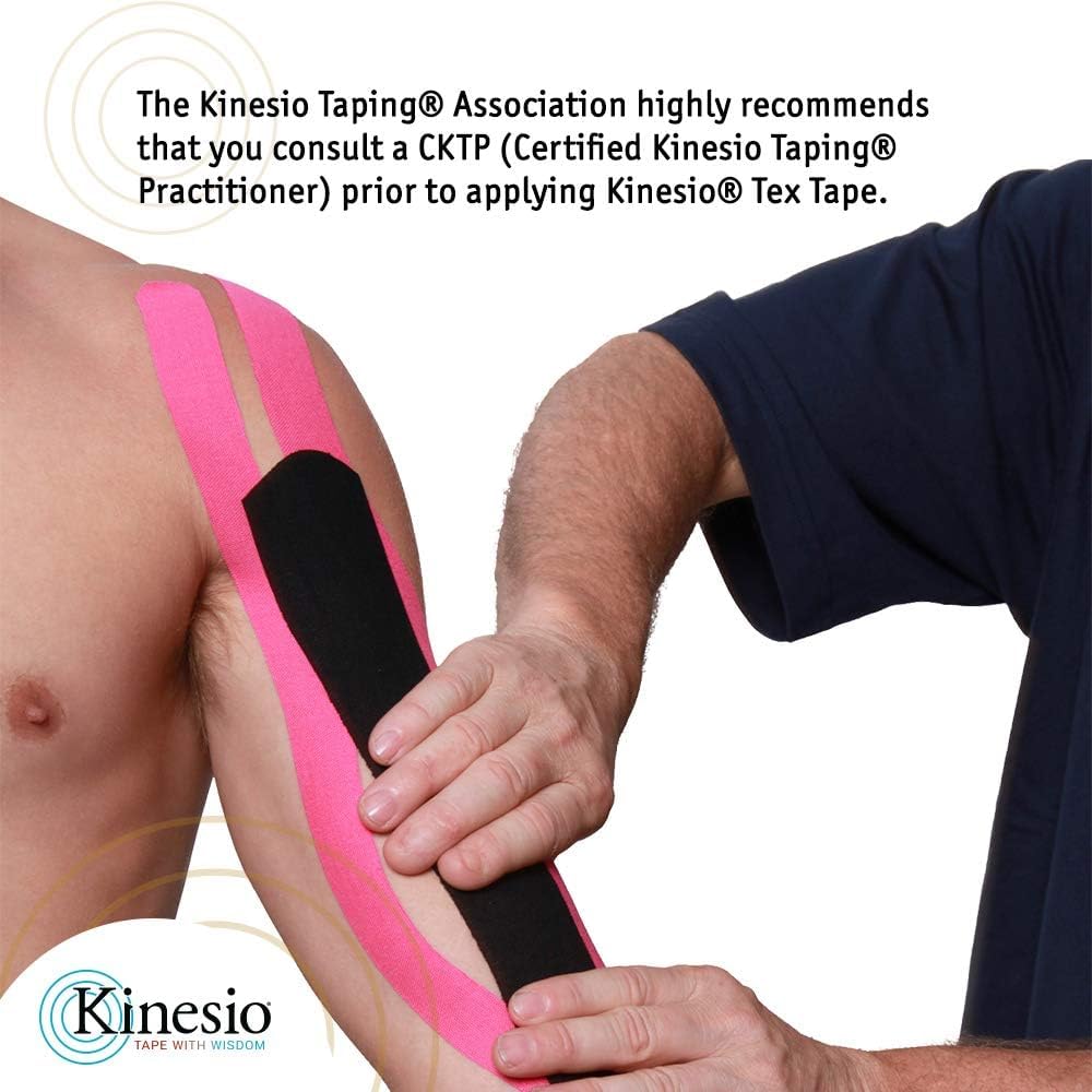 Kinesio Taping - Elastic Therapeutic Athletic Tape Tex Gold FP - Beige– 2 in. x 16.4 ft - 2 Pack