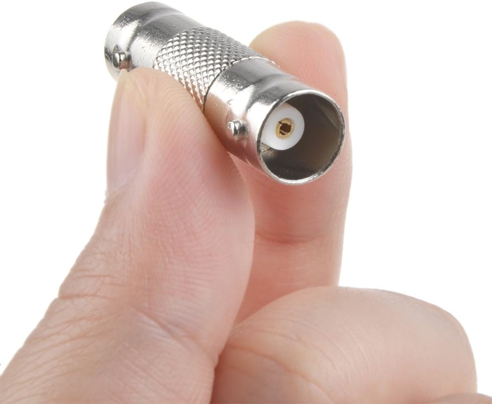 SLLEA BNC Adapter - Female to Female Straight Coaxial Connector Compatible with HD CCTV DVR Surveillance System Video