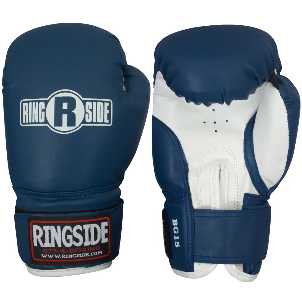 Ringside Striker Boxing Training Sparring Gloves, Black/White