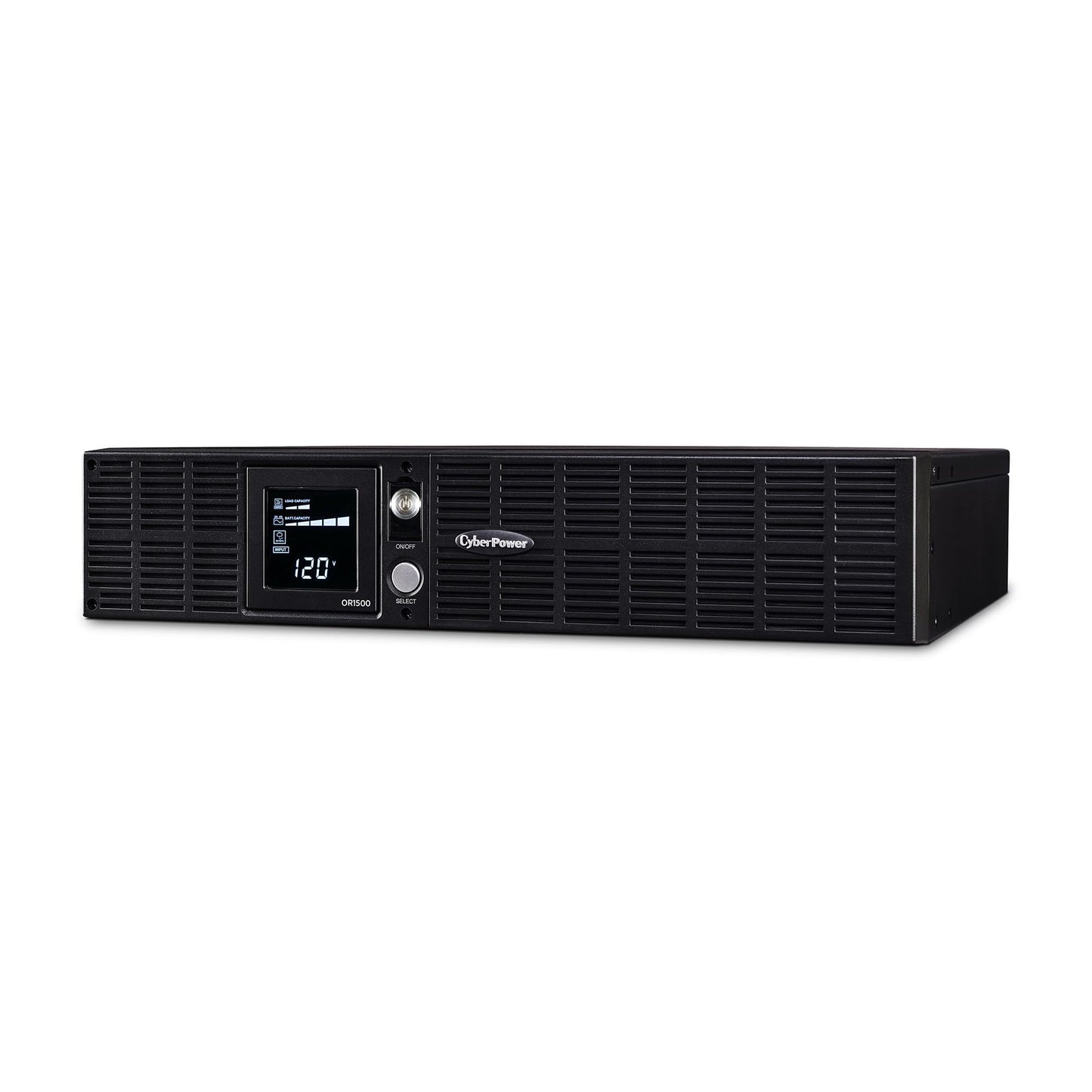 CyberPower OR1500LCDRT2U Smart App LCD UPS Battery Backup and Surge Protector, 1500VA/900W, 8 Outlets, AVR, 2U Rack/Tower