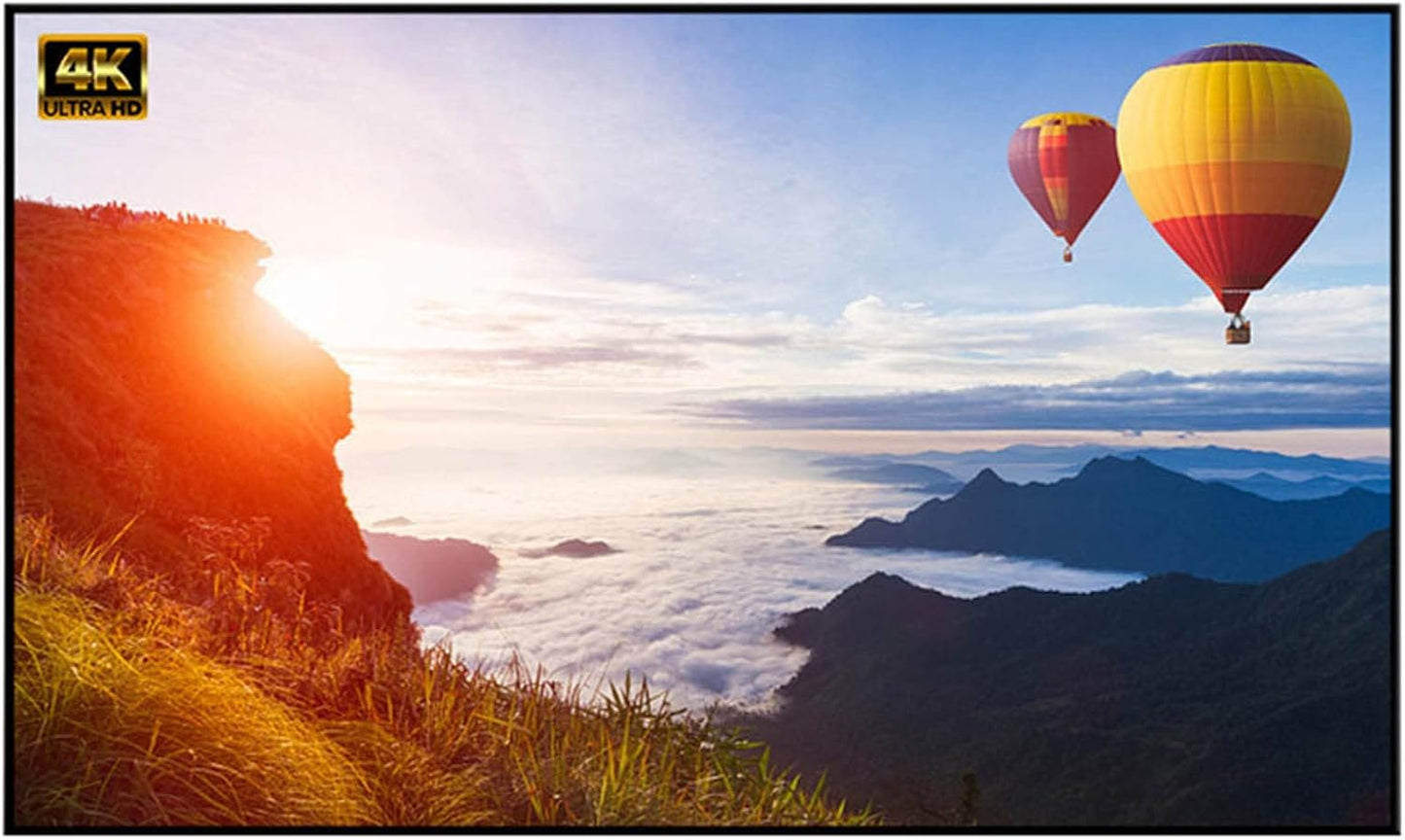 Lovskoo 150 Inch 16:9 Outdoor Projector Screen Washable Movie Screen for Outdoor Use Folding Screen Portable Projector