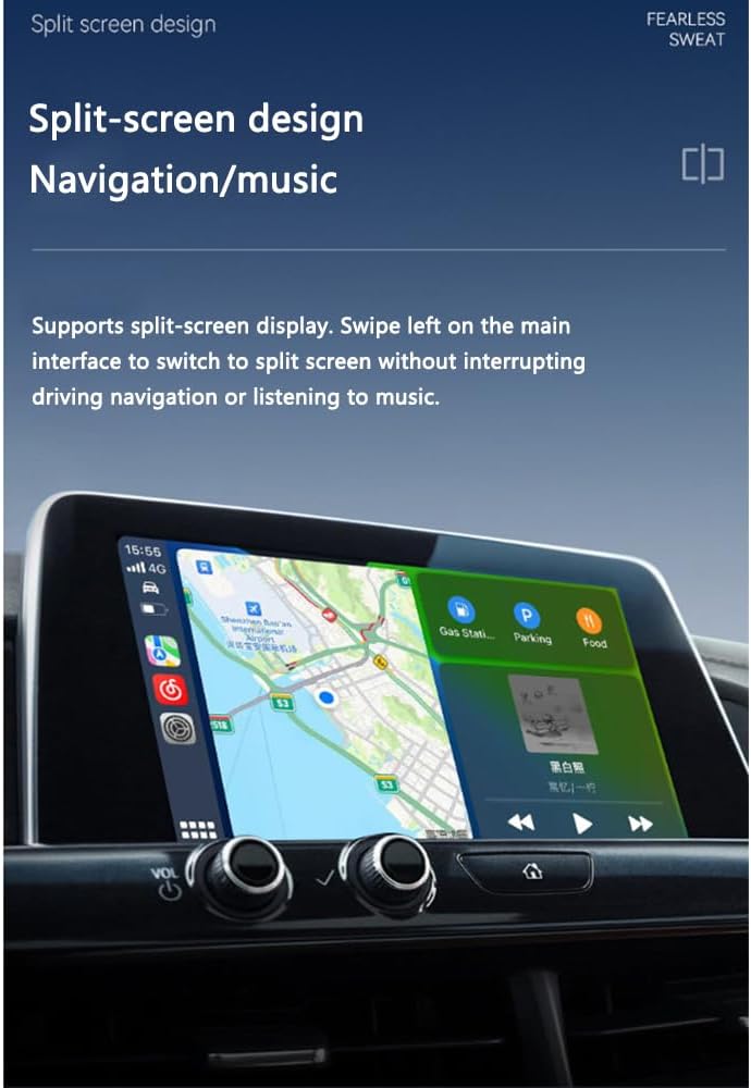 MZYLW 2020 2021 2022 2023 2024 2-in-1 Car Wireless CarPlay Adapter for Toyota Corolla Support Apple CarPlay and Android