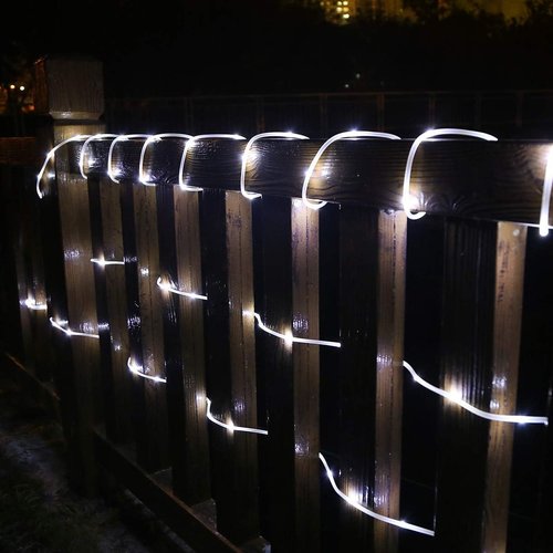 Lighting EVER Rope Lights - 100 LED Copper Wire String Lights, 33 ft Tube, Cool White 6000K