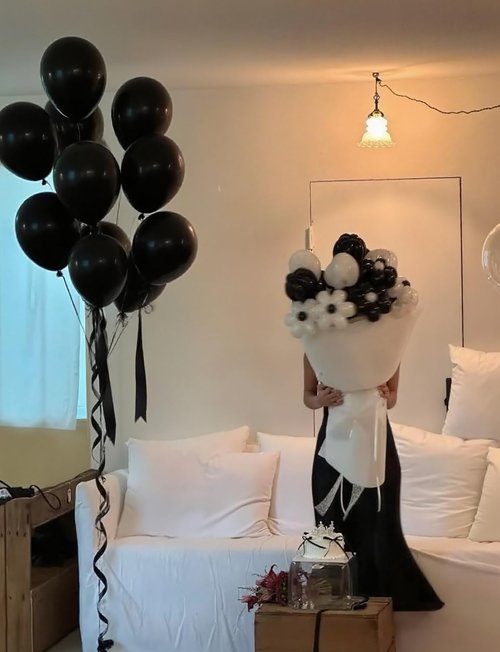 Black Balloons 12 Inch | 24pcs Latex Party Balloons for Birthdays & Baby Showers