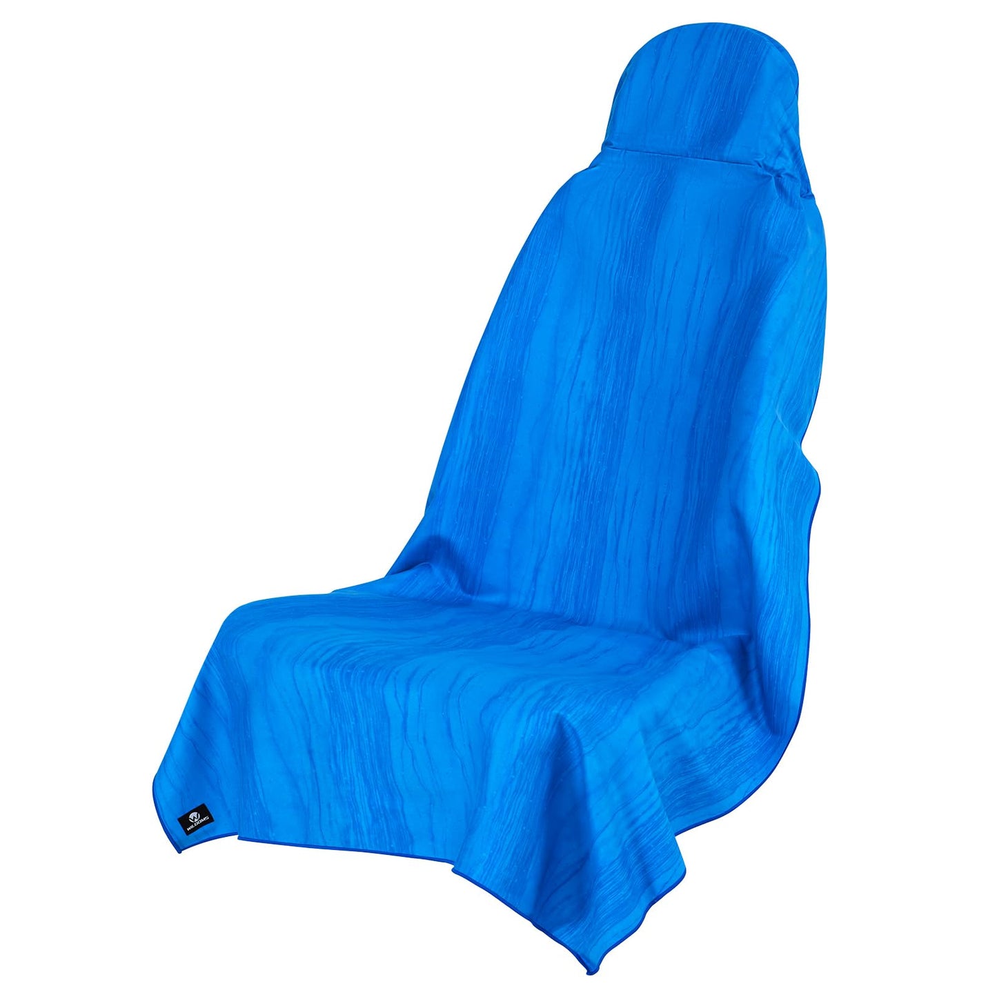 WILDOMS Car Seat Towel Cover - Sweat Absorbing Microfiber Towel for Car Seat After Gym, Workout & Beach - Washable Seat Protector, Universal Fit for Cars, Trucks, SUVs - Blue Ripple