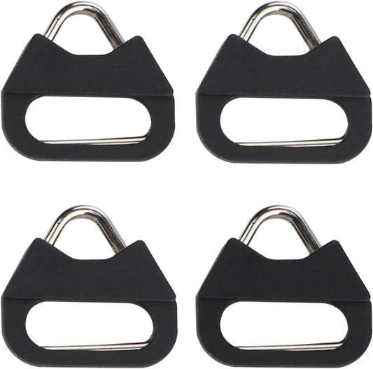(2 Camera Strap Hook Triangle Split Ring Compatible with Sony Fuji DSLR Mirrorless Camera W/Round Eyelet Pair)