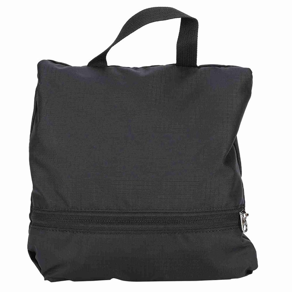MOPFOL Rock Climbing Rope Bag – Water proof Oxford Folding Storage Backpack with Ground Sheet, Adjustable Shoulder Strap for Outdoor Camping, Hiking(Black)