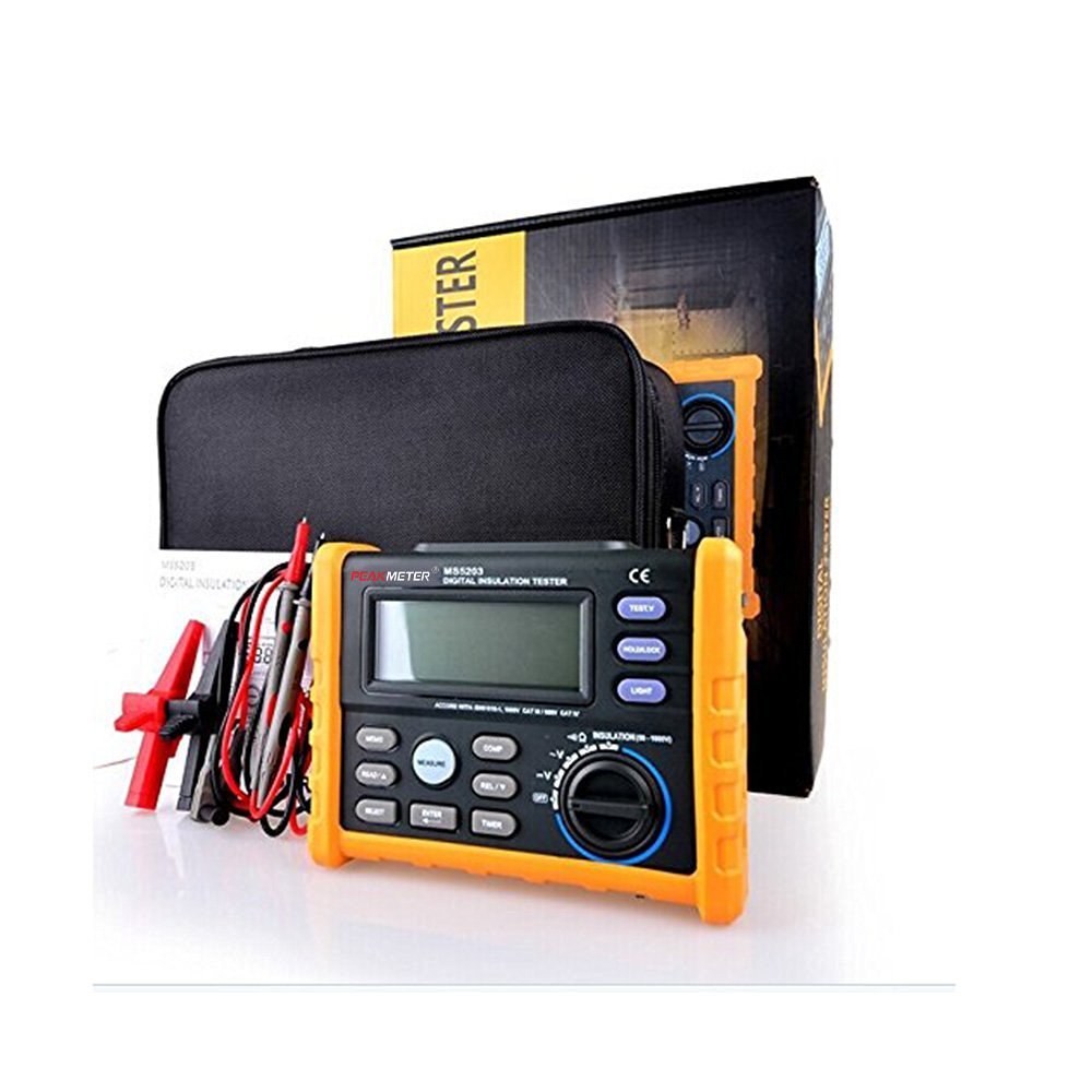 MS5205 Digital Insulation Tester Resistance Meter Megohmmeter Auto Power Off