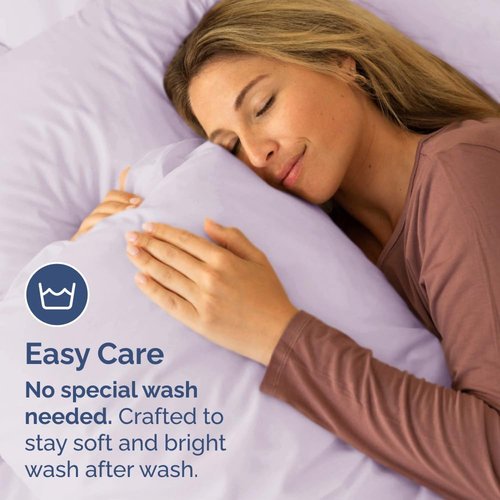 King Pillow Cases by [Brand Name] - Ultra Soft Hotel Quality Pillowcase Covers | Wrinkle-Free & Fade Resistant - Light Lavender - Set of 2