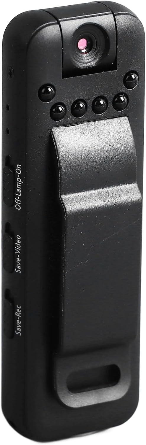 Serounder Portable Video Recorder, Infrared Night Vision with Motion Detection and Back Clip for Business Meetings