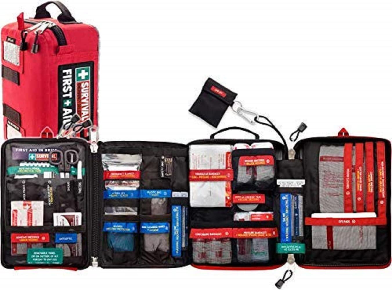 SURVIVAL Workplace/Home First Aid Kit USA - Premium First Aid Kit for Home & Workplace Emergencies - 152 Pieces