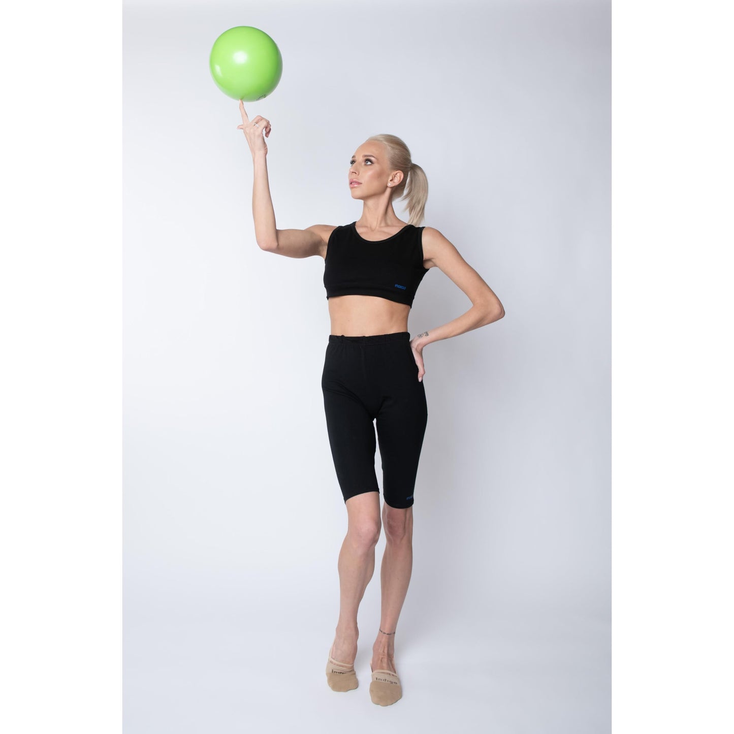 DRUNA Ball for Rhythmic Gymnastics | Ideal for Training and Competition | Two Sizes (Neon Yellow, 15 cm)