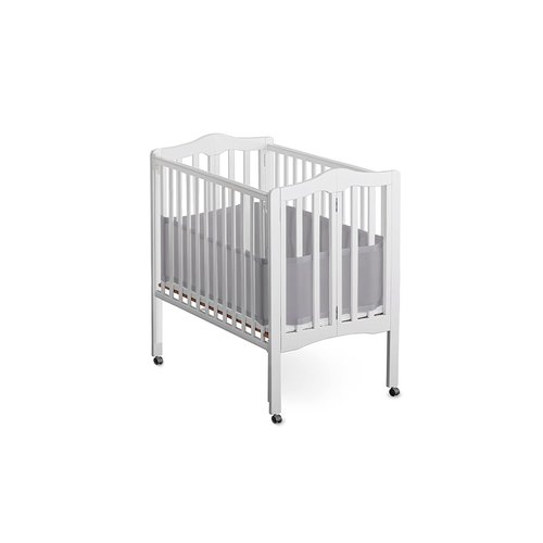 Halo Mini Crib Breathable Mesh Liner, Classic 3mm Mesh, Gray, Size 4M Covers 4 Sides FITS MINI Cribs with 38x24” Mattress ONLY