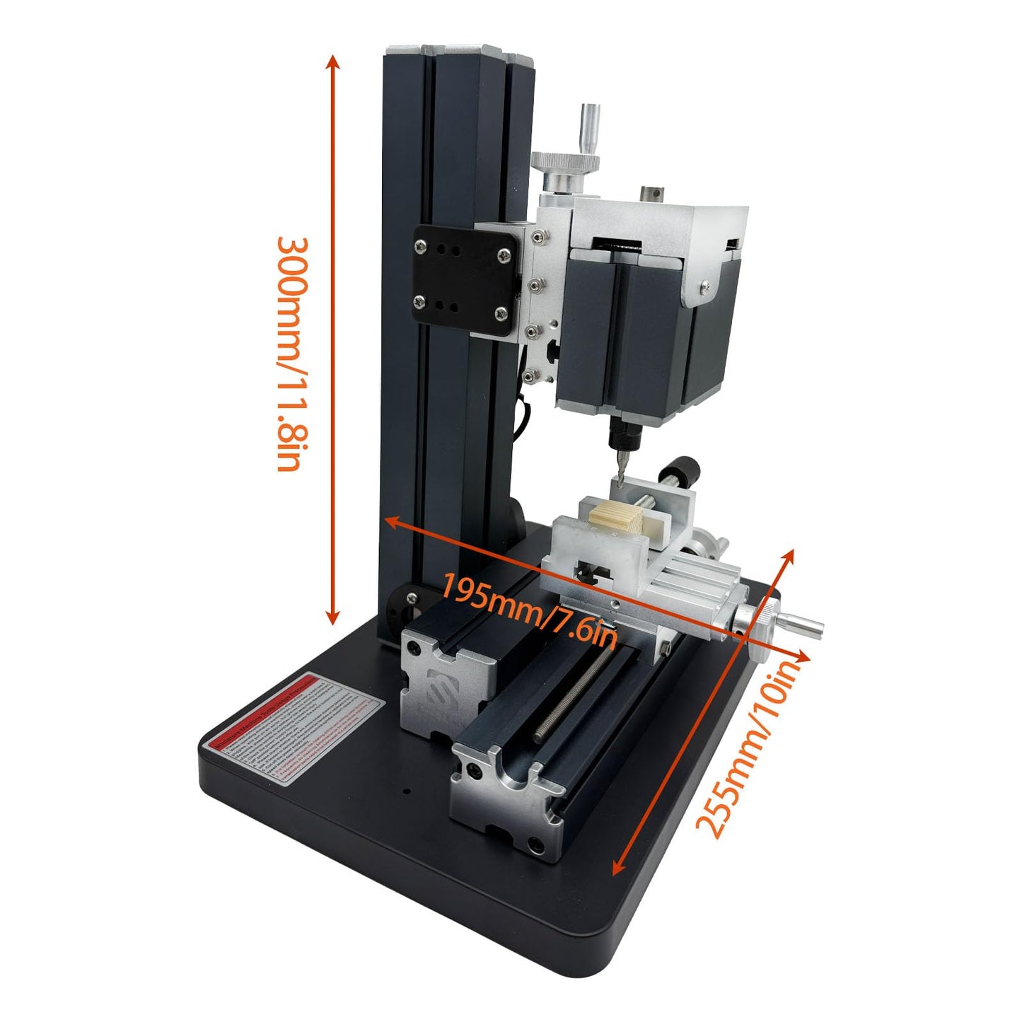 EssSthmy 60W 12000RPM High-power Mini Metal Milling Machine,High-Precision Milling Machine For Metal/Wood, DIY Tools For Woodworking