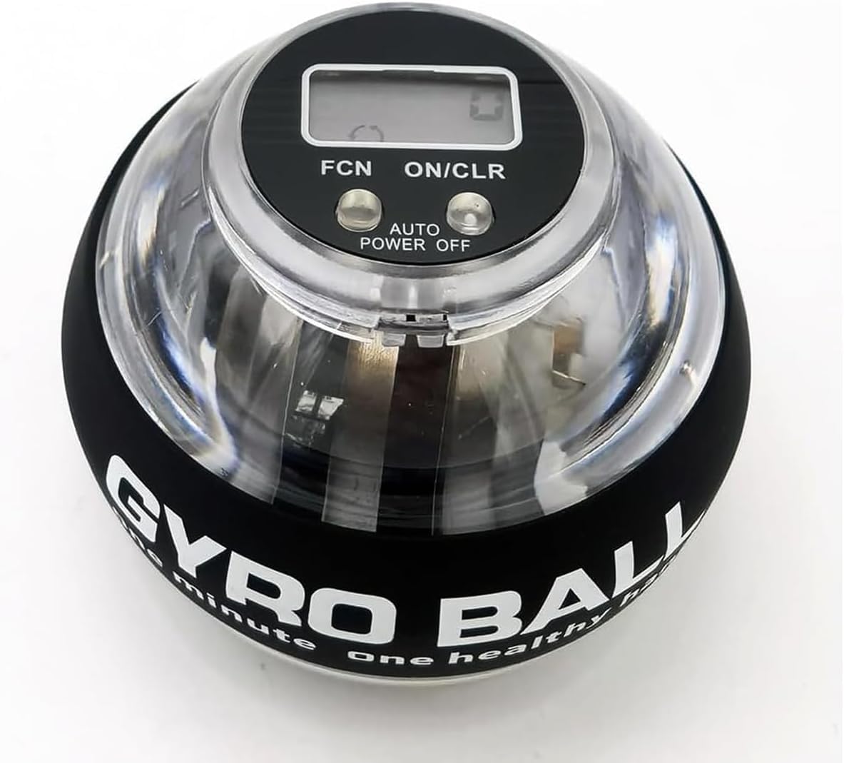 Torque Ball with Counter - Wrist Power Gyro Ball for Forearm Strengthener, Grip Strength Trainer, Hand Strengthening Exerciser, Wrist Trainer Balls with Auto-Start LED Lights (Black)