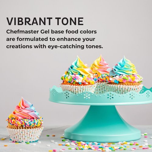 Chefmaster Leaf Green Gel Food Coloring - Vibrant, Professional-Grade Dye for Icing & Fondant | 1 oz Made in USA